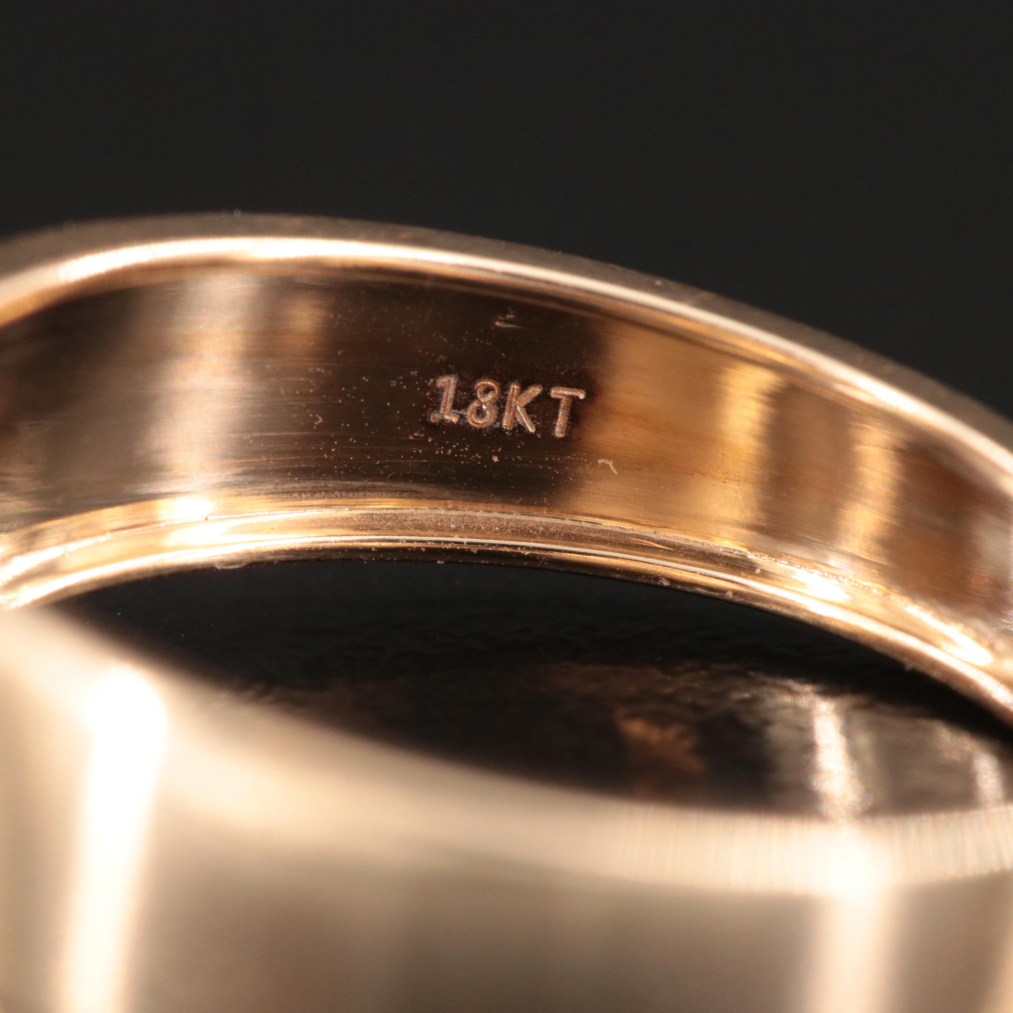 18K 4.03 CT Lab Grown Diamond Solitaire Ring with IGI Report