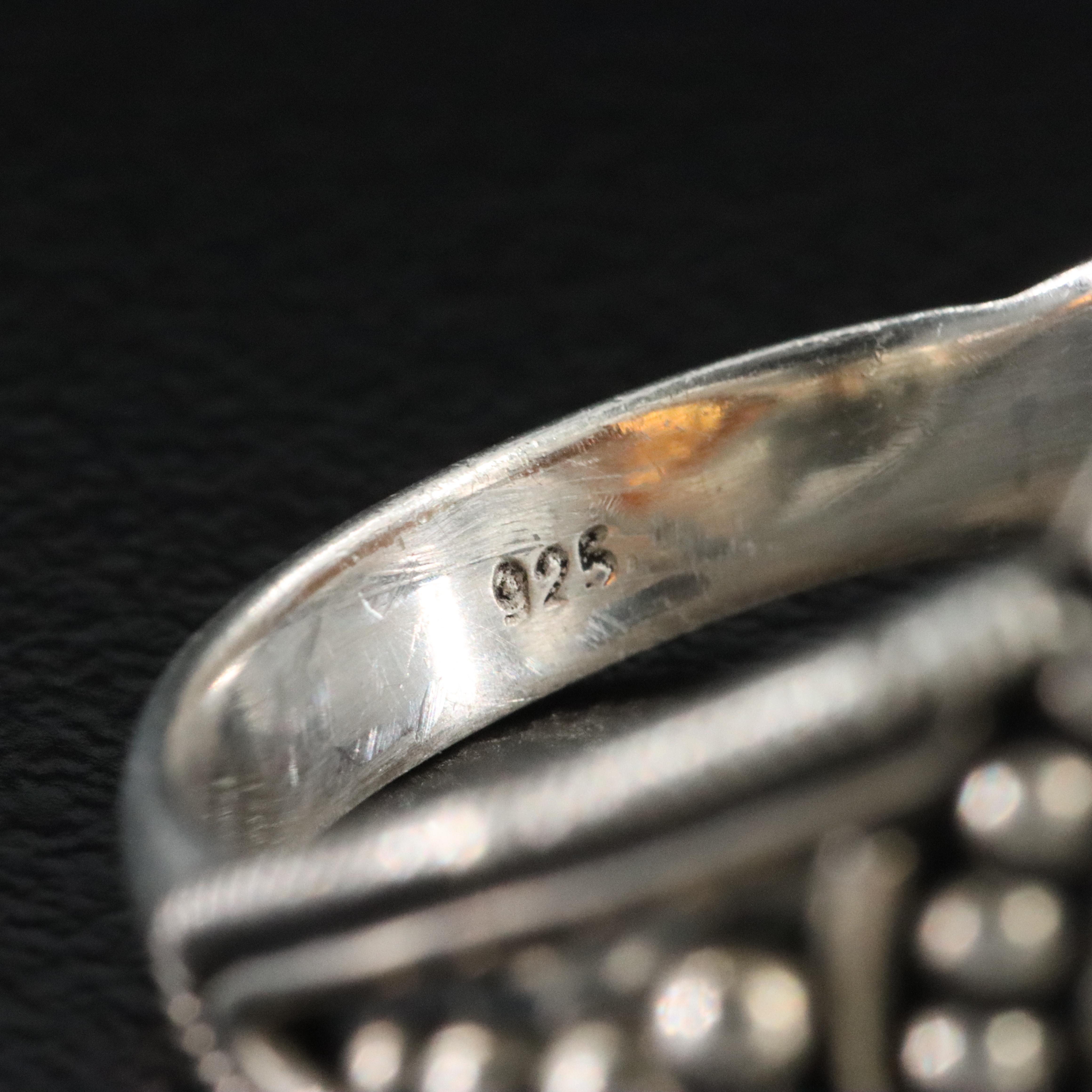 Robert Manse Sterling Topaz Ring