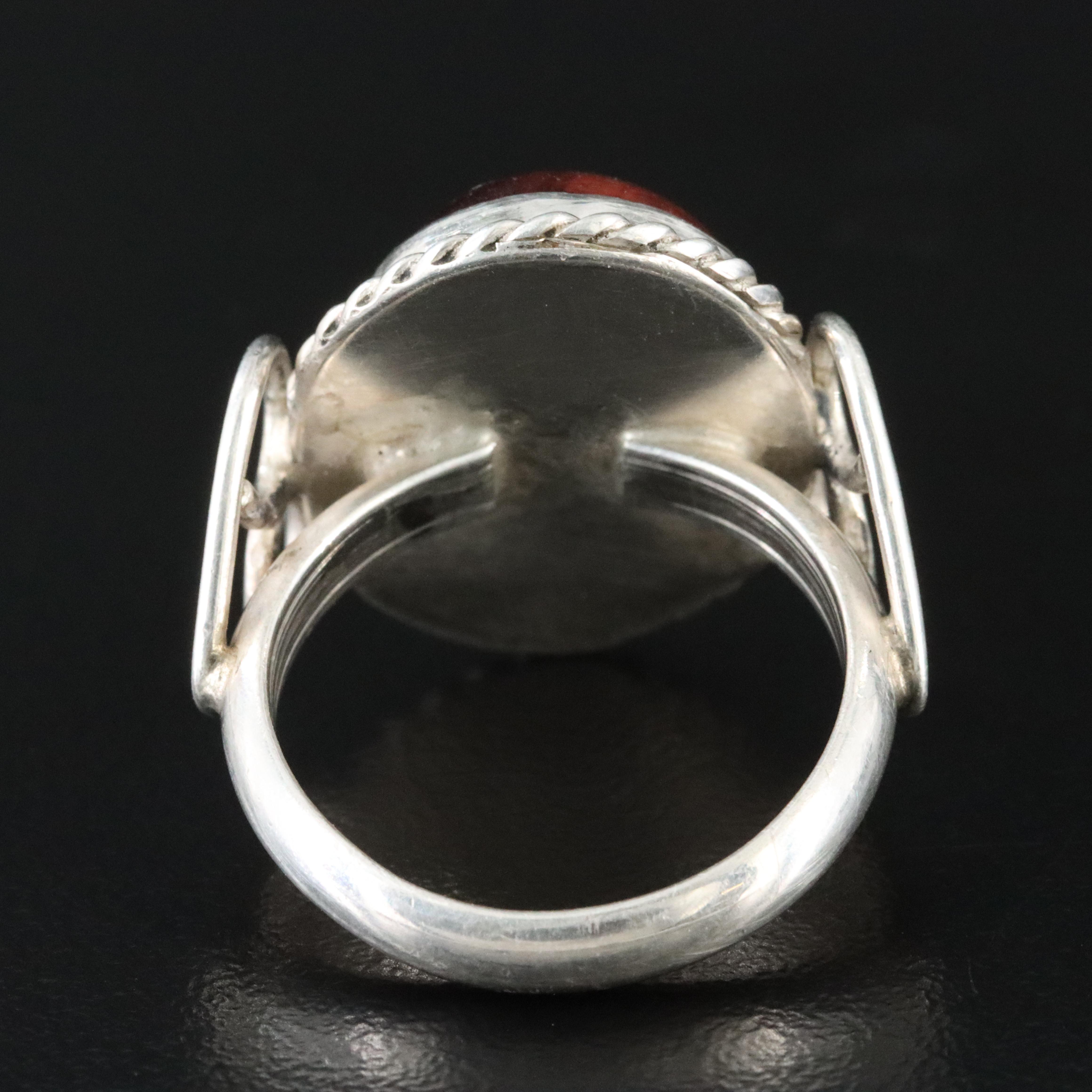 Sterling Tiger's Eye Ring