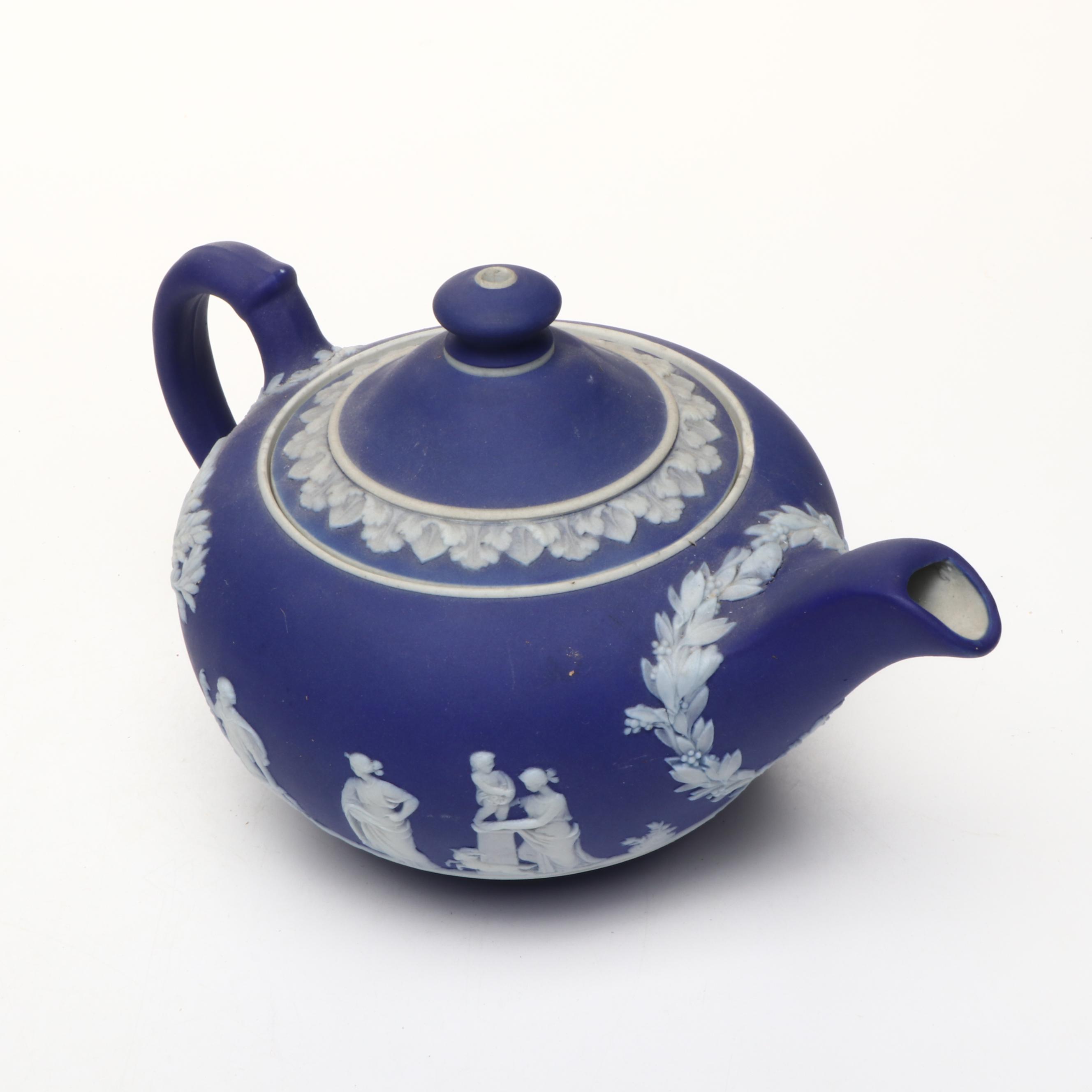 Wedgwood Jasperware Pitcher, Creamer, Bud Vase, and More Table Accessories