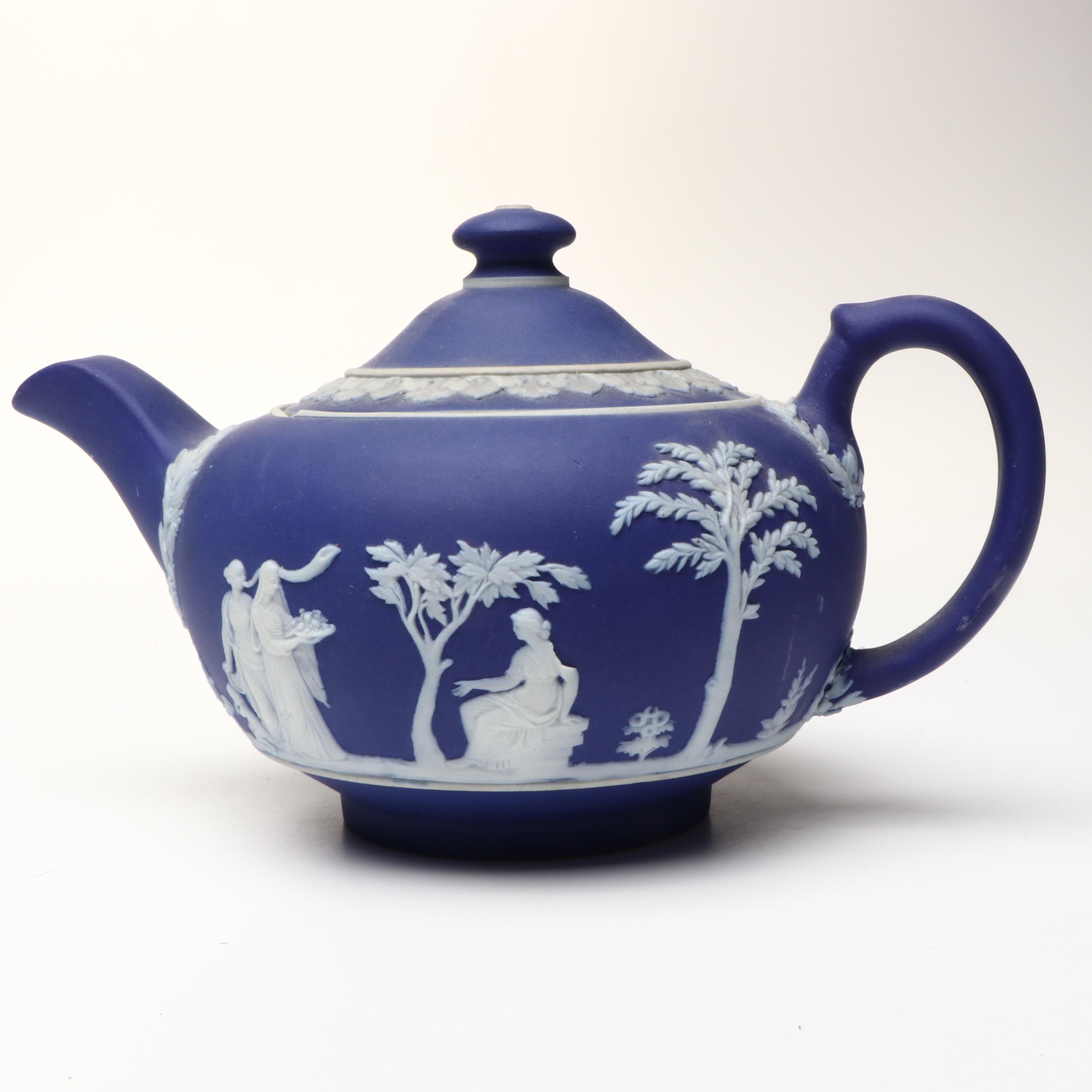 Wedgwood Jasperware Pitcher, Creamer, Bud Vase, and More Table Accessories