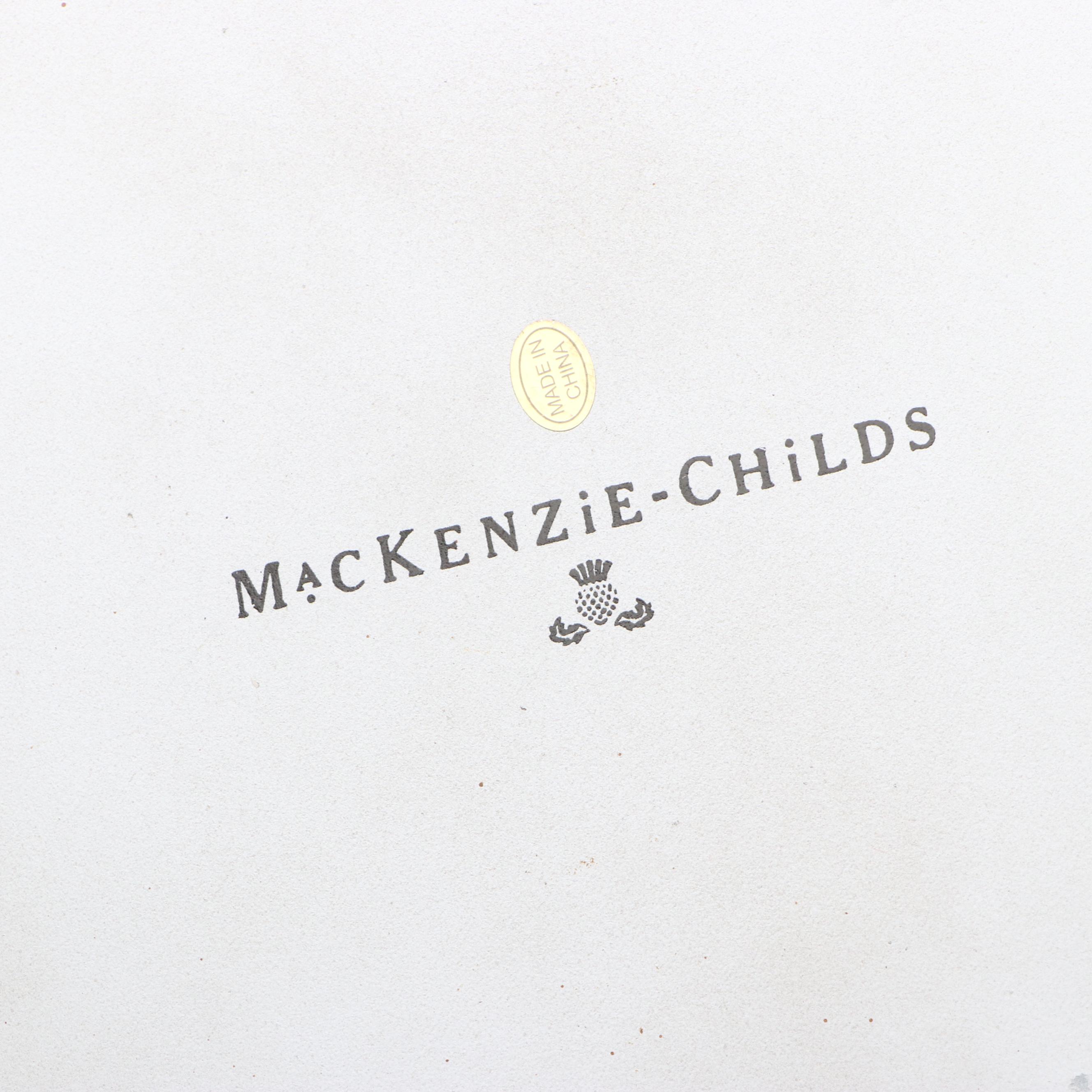 MacKenzie-Childs Painted Metal Porch Pumpkin Container