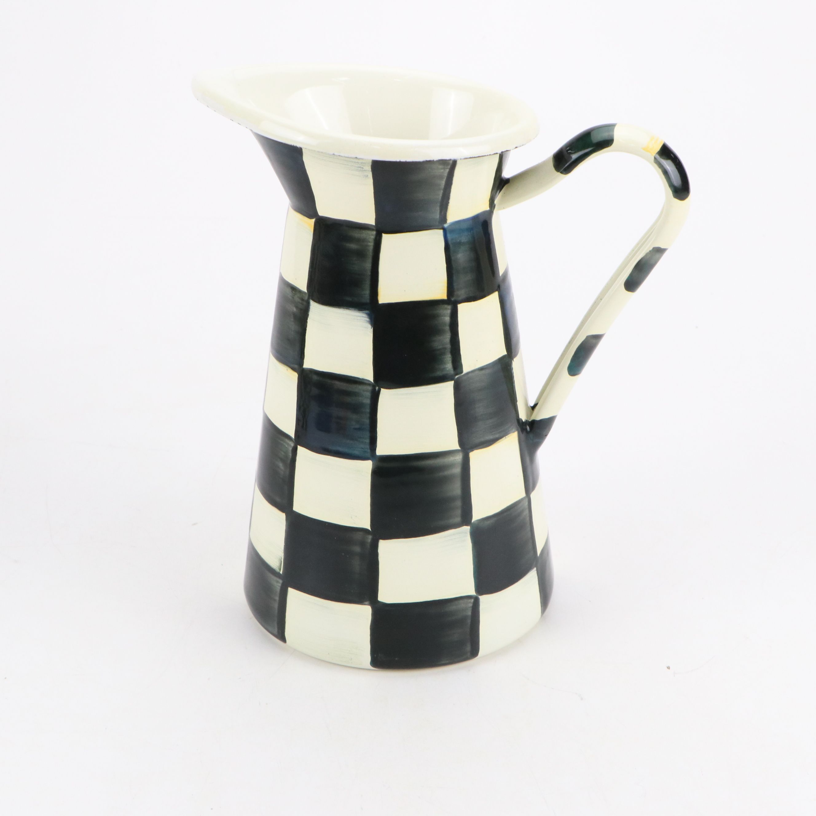 MacKenzie-Childs "Courtly Check" Wall Clock with Pitcher and Ice Bucket