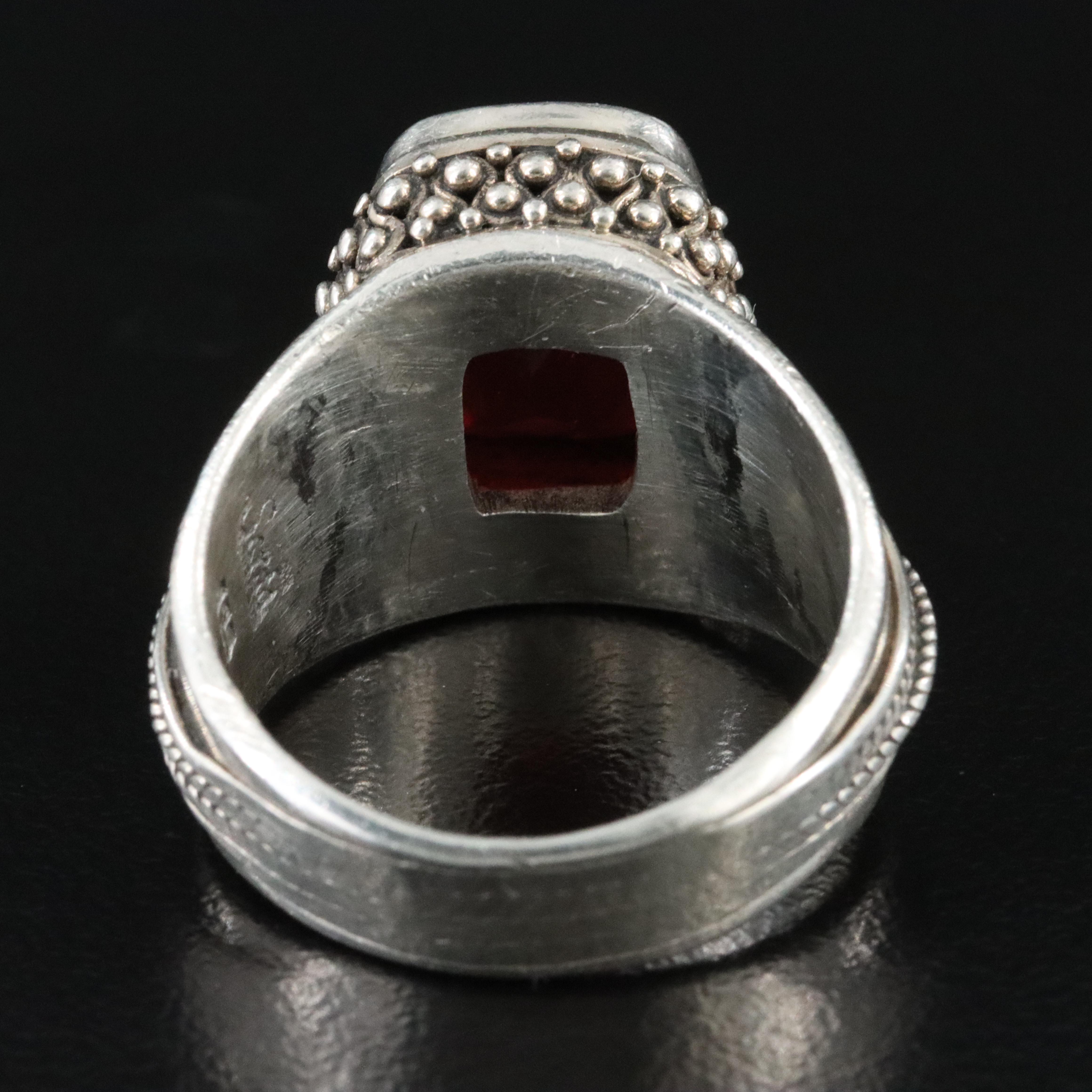 Sarda Sterling Topaz Ring