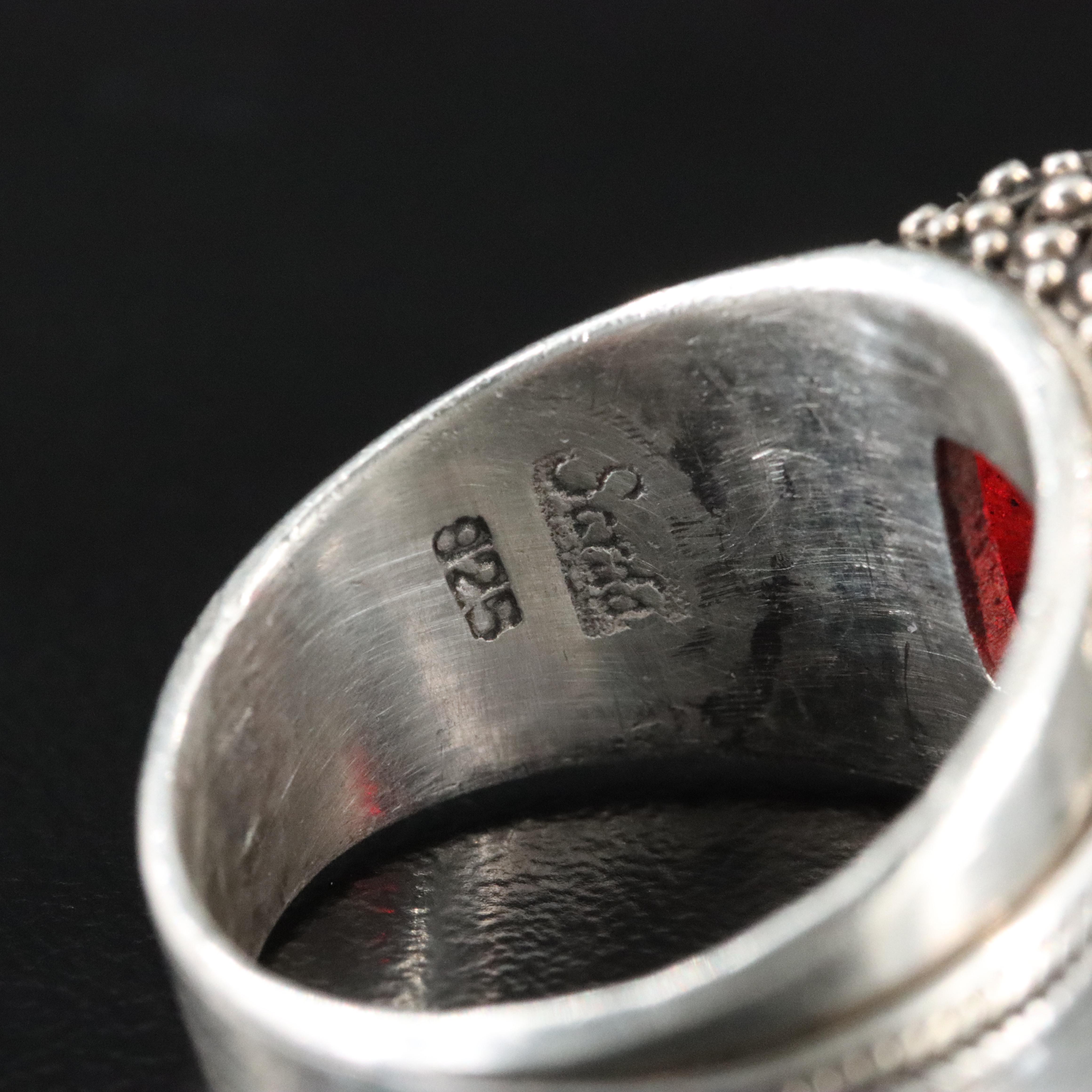 Sarda Sterling Topaz Ring