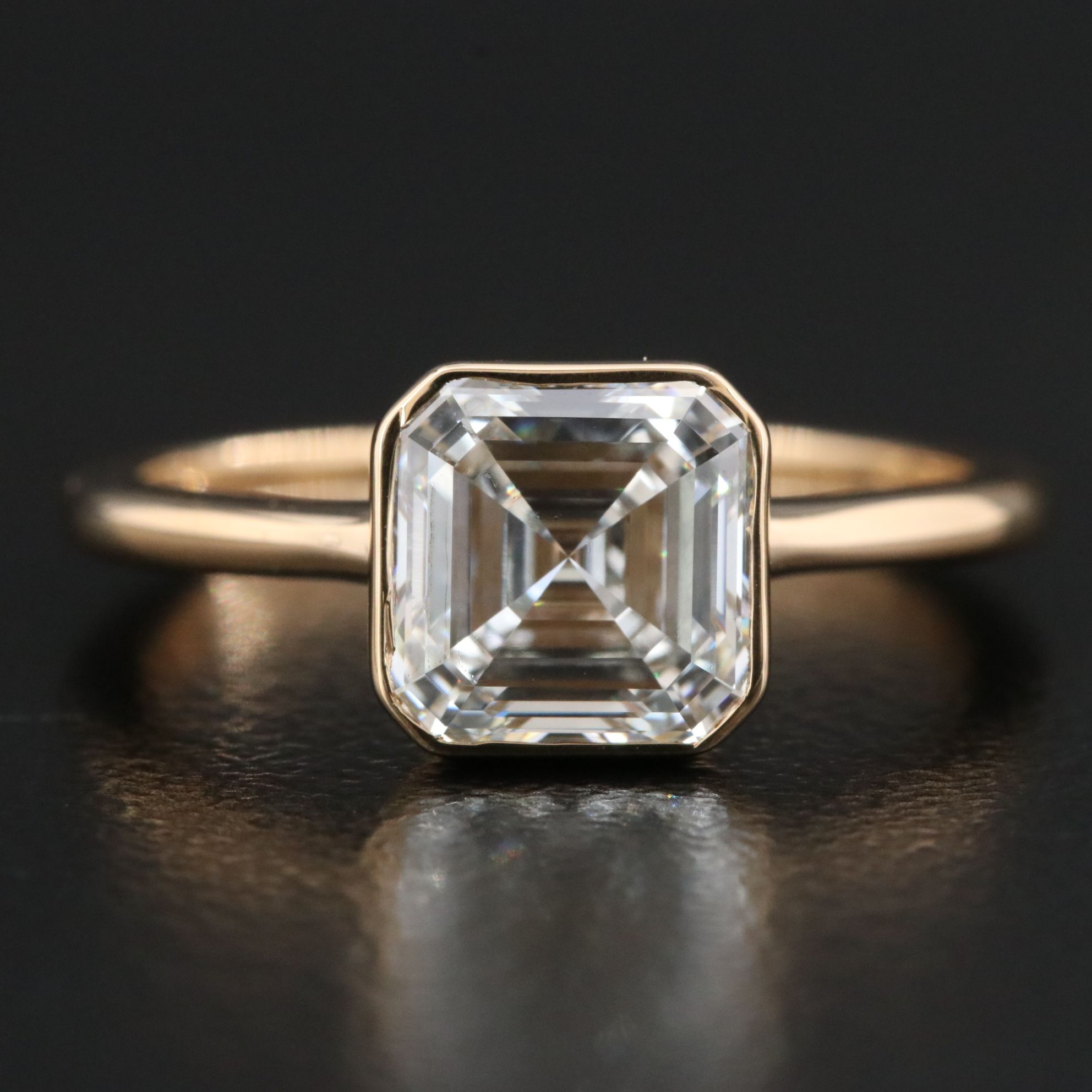 18K 1.82 CT Lab Grown Diamond Solitaire Ring with IGI Report