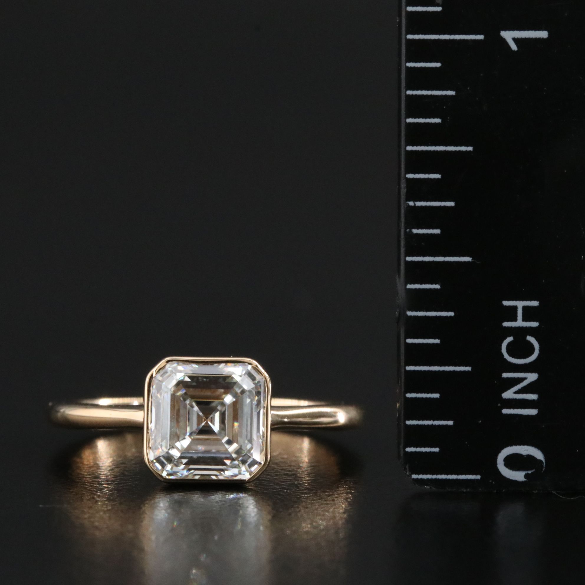 18K 1.82 CT Lab Grown Diamond Solitaire Ring with IGI Report