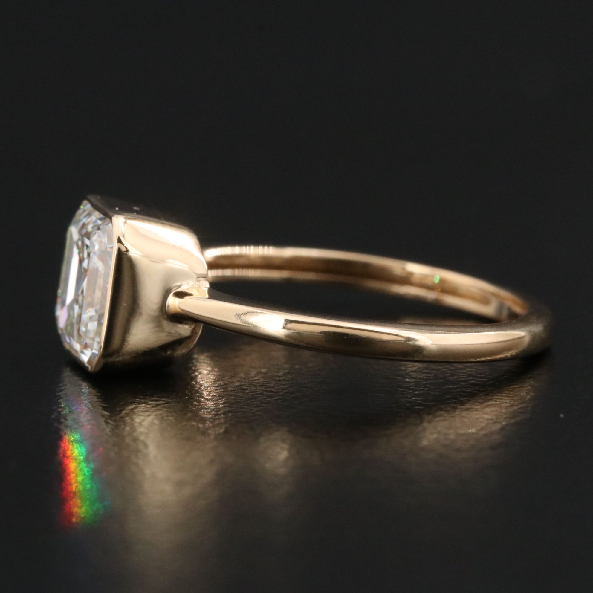 18K 1.82 CT Lab Grown Diamond Solitaire Ring with IGI Report