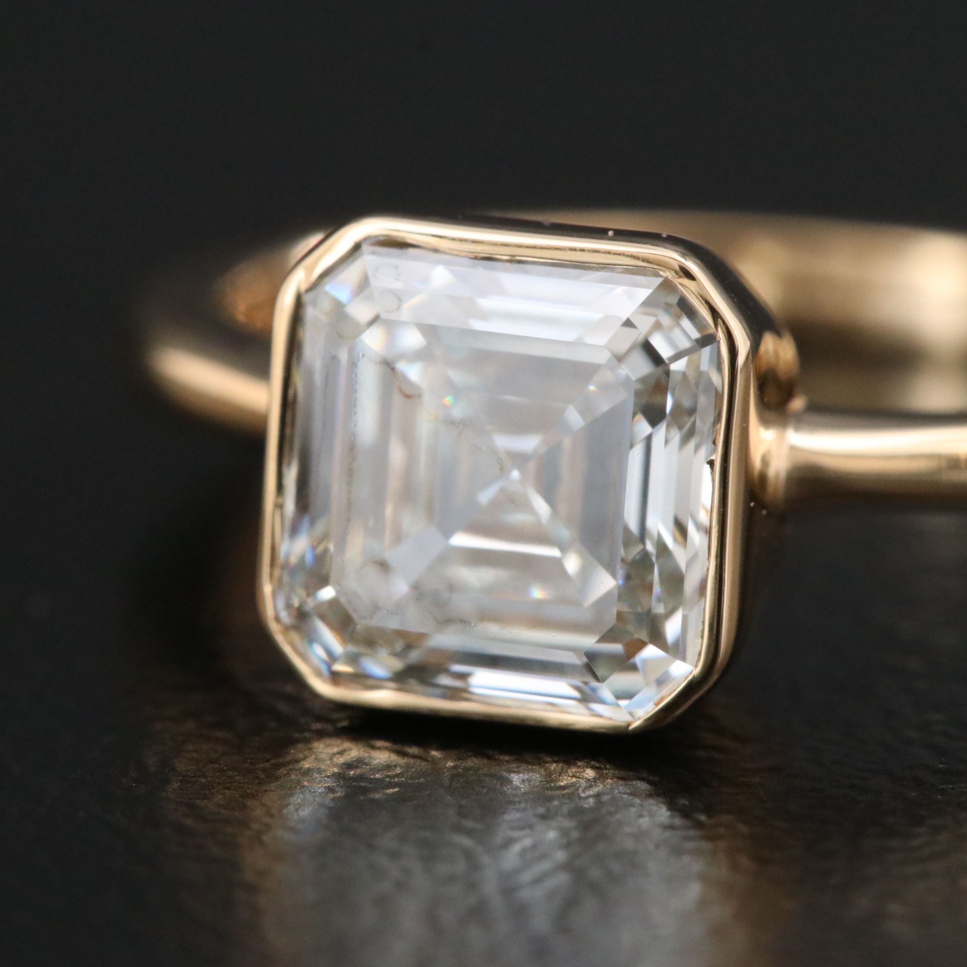 18K 1.82 CT Lab Grown Diamond Solitaire Ring with IGI Report