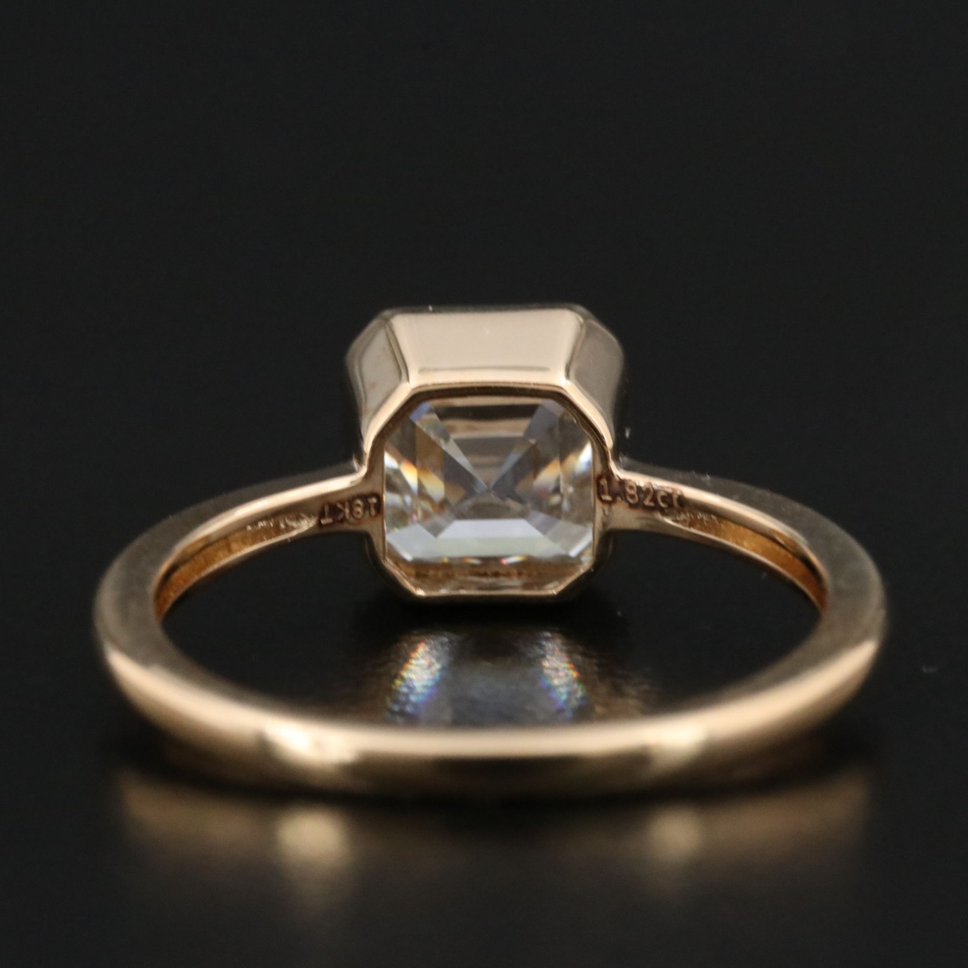 18K 1.82 CT Lab Grown Diamond Solitaire Ring with IGI Report