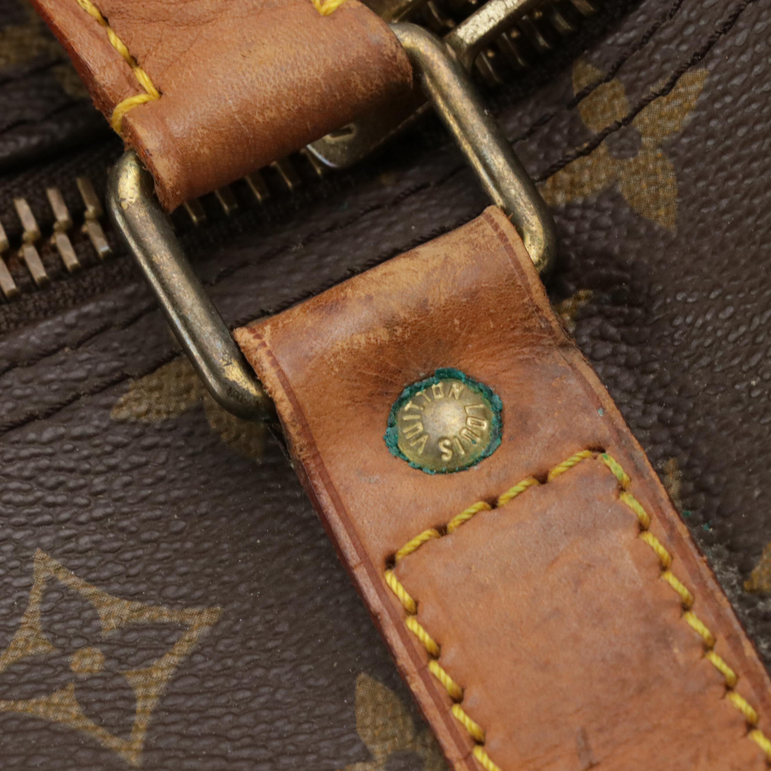 Louis Vuitton Keepall 60 in Monogram Canvas and Vachetta Leather