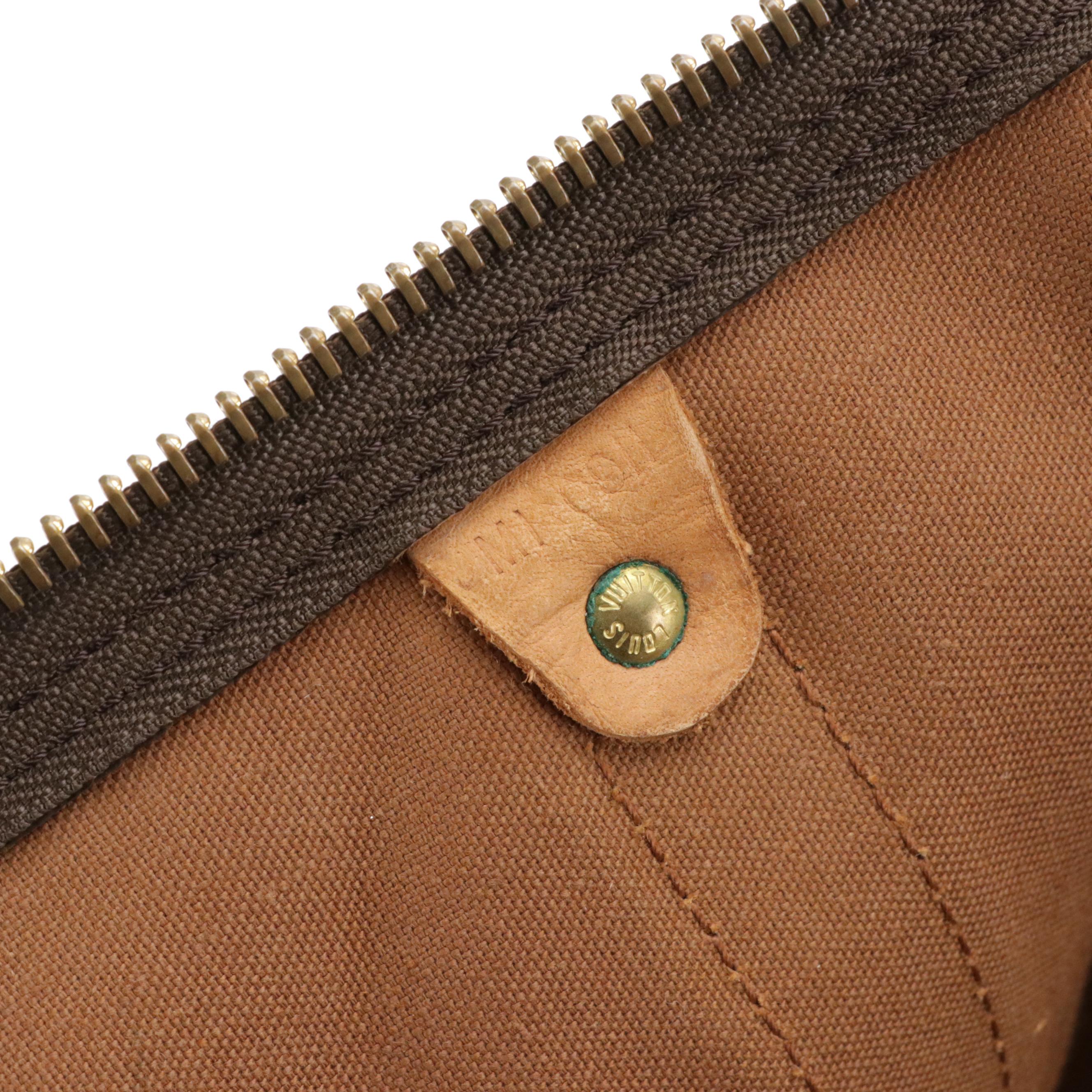 Louis Vuitton Keepall 60 in Monogram Canvas and Vachetta Leather