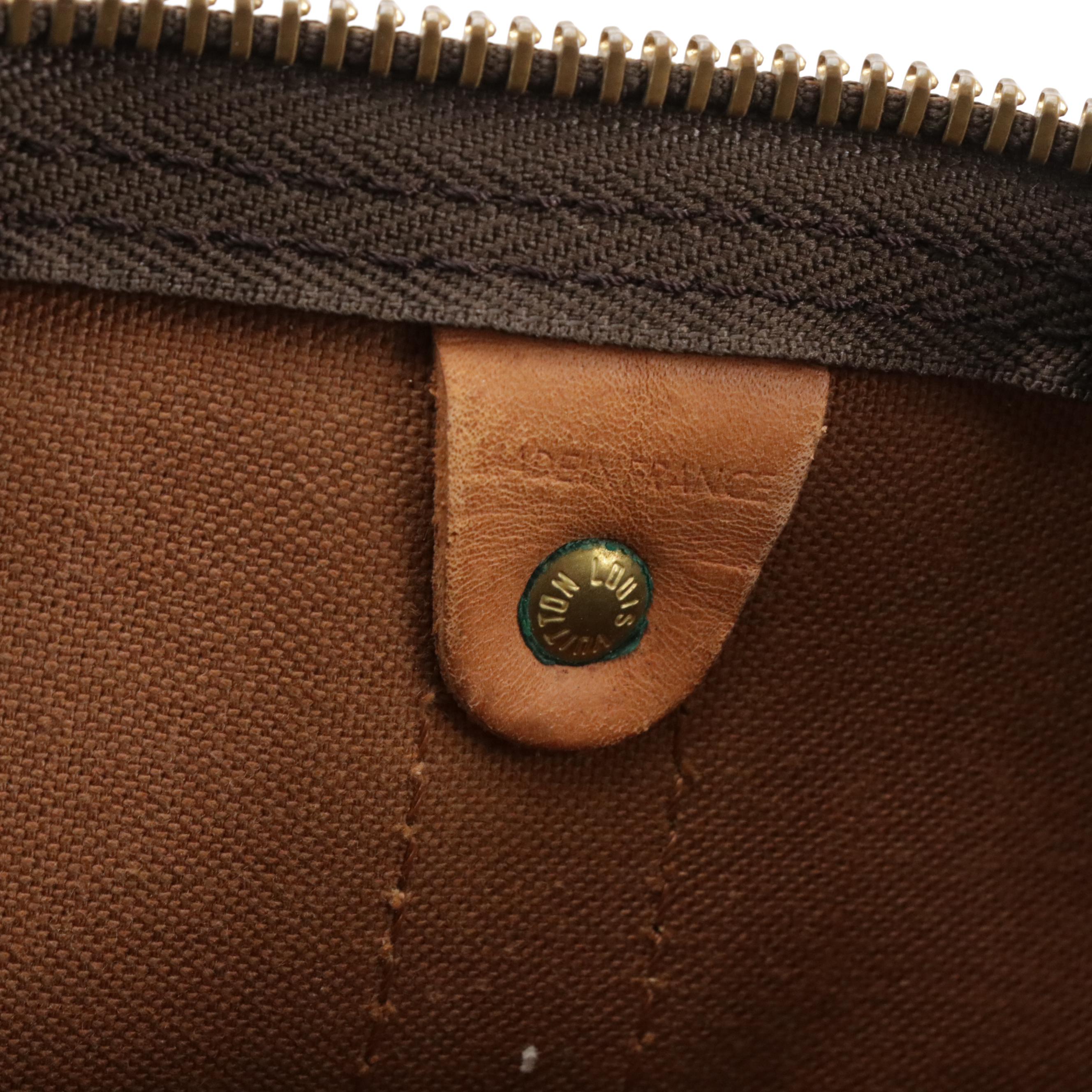 Louis Vuitton Keepall 60 in Monogram Canvas and Vachetta Leather