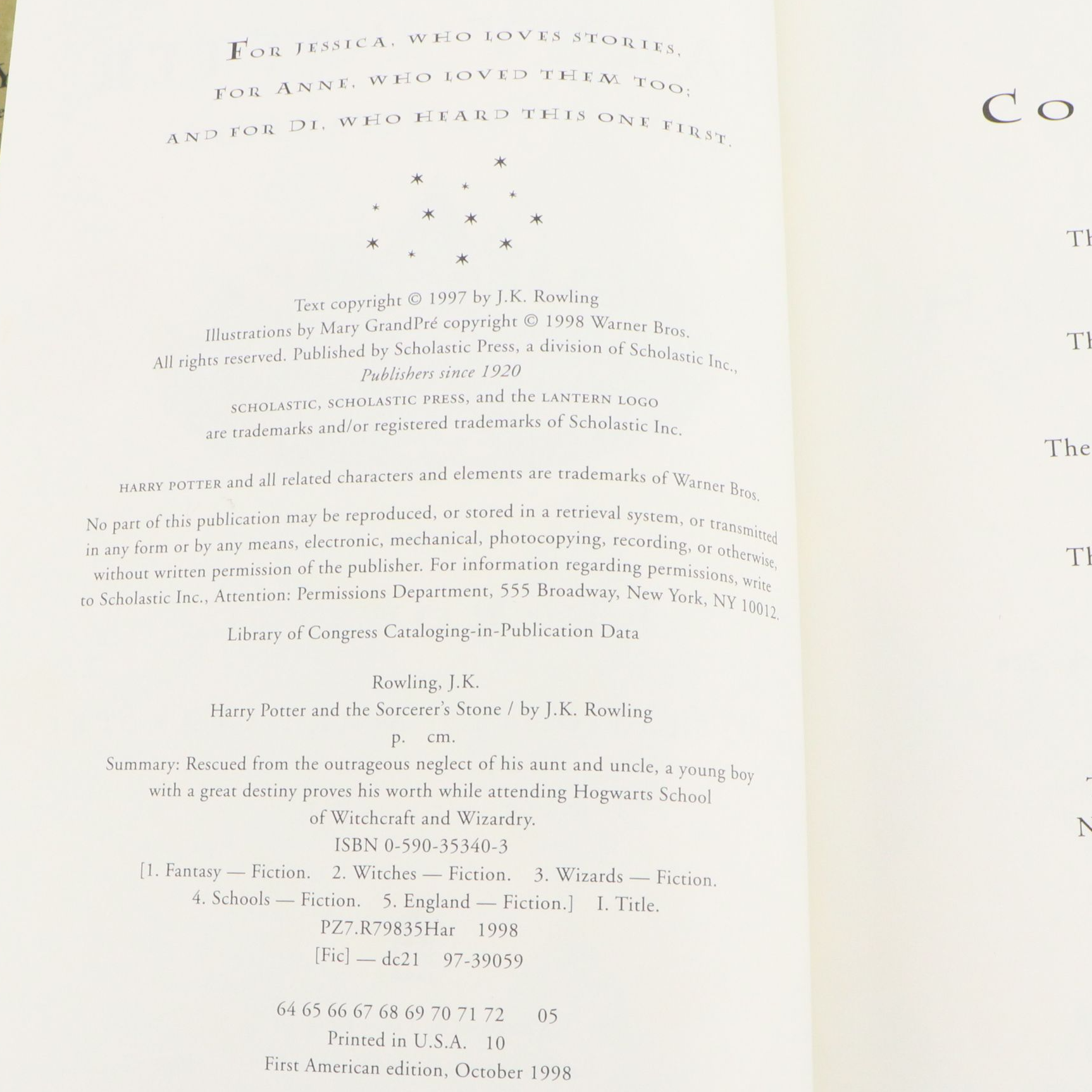 First American Edition Complete Set of "Harry Potter"