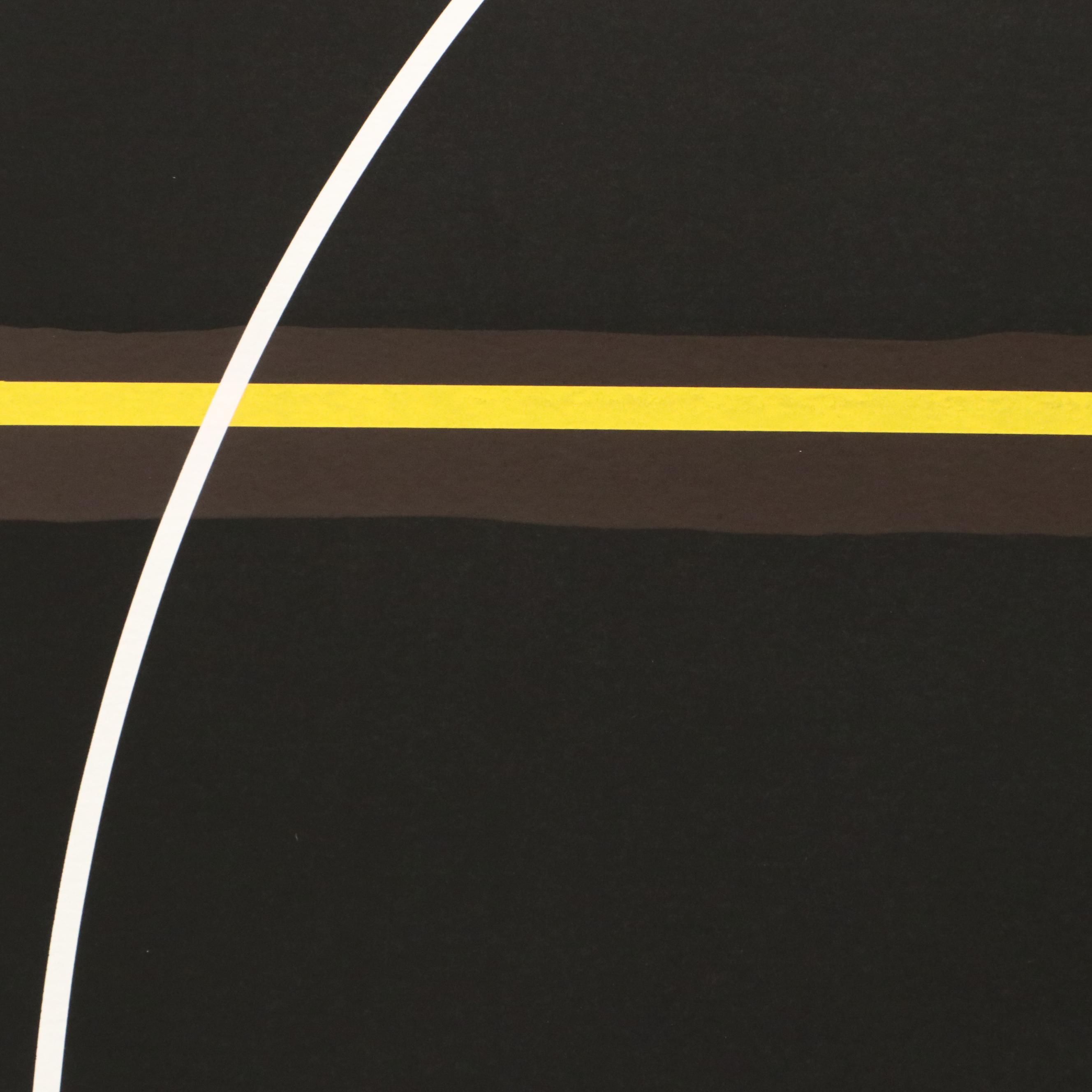 Thomas Whelan Benton Abstract Serigraph "Rainbow Mountain," 1981