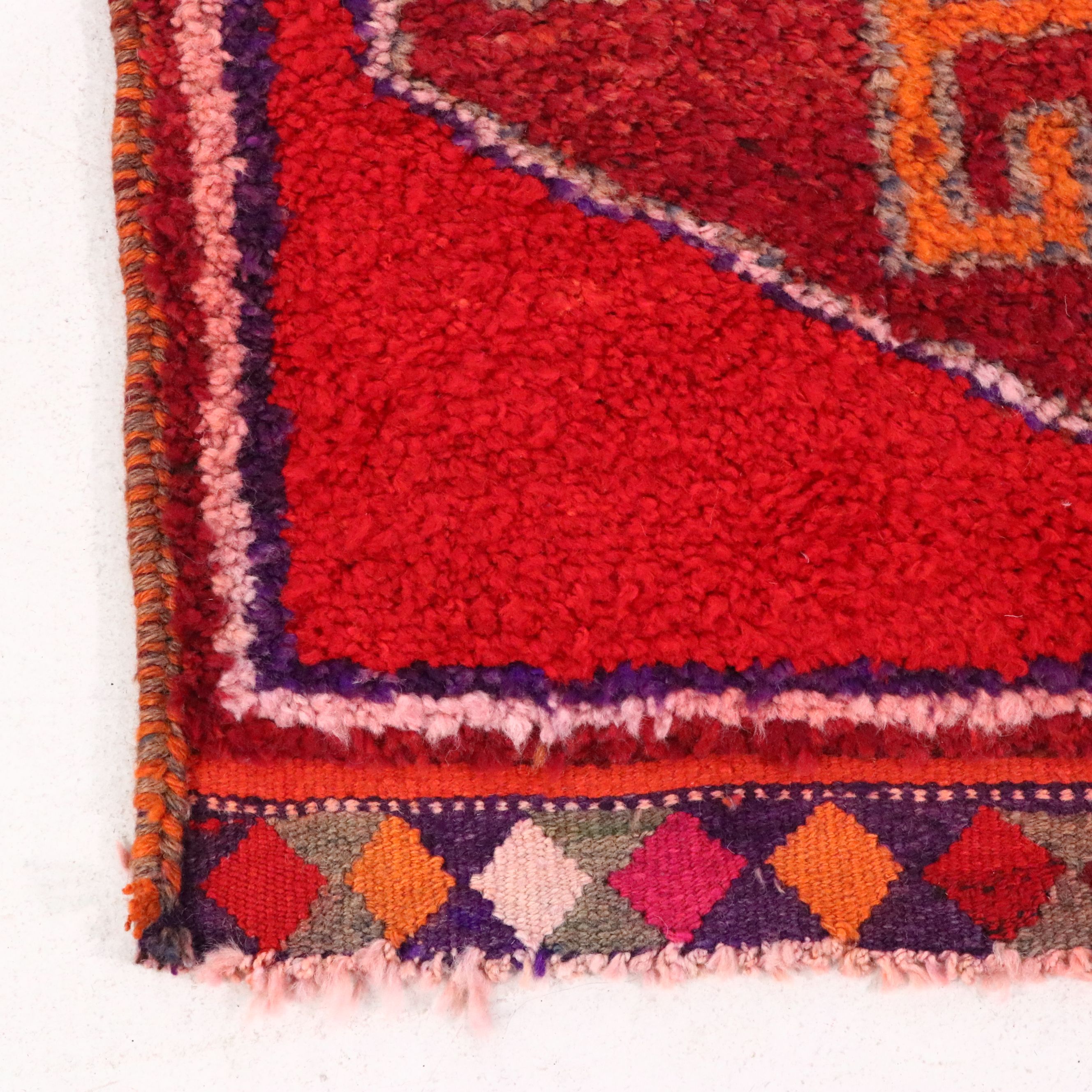 3'4 x 12'1 Hand-Knotted Turkish Village Long Rug