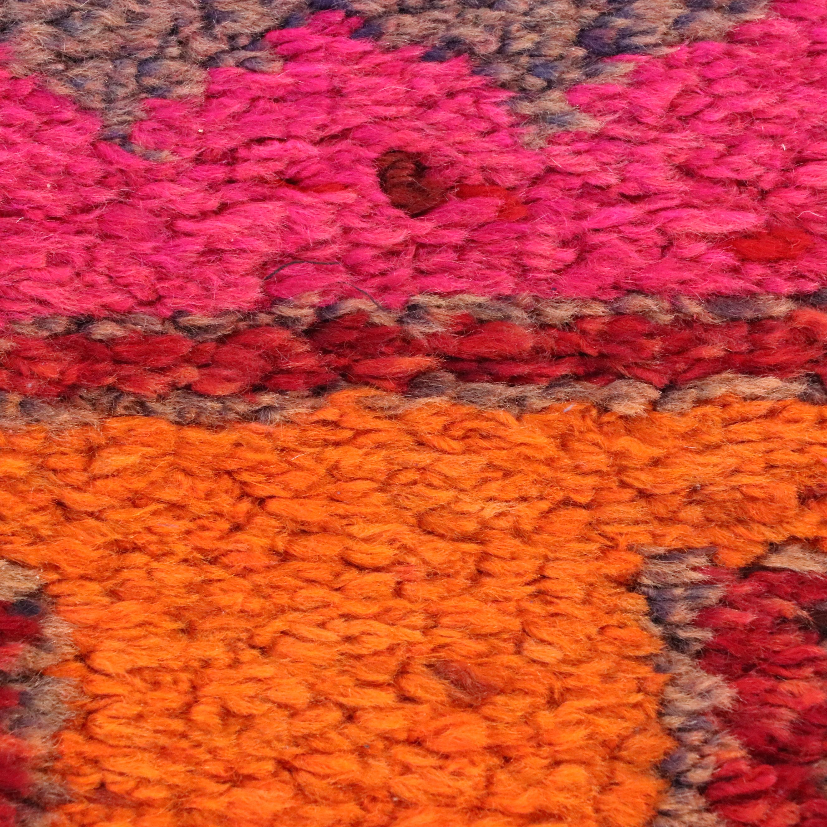 3'4 x 12'1 Hand-Knotted Turkish Village Long Rug