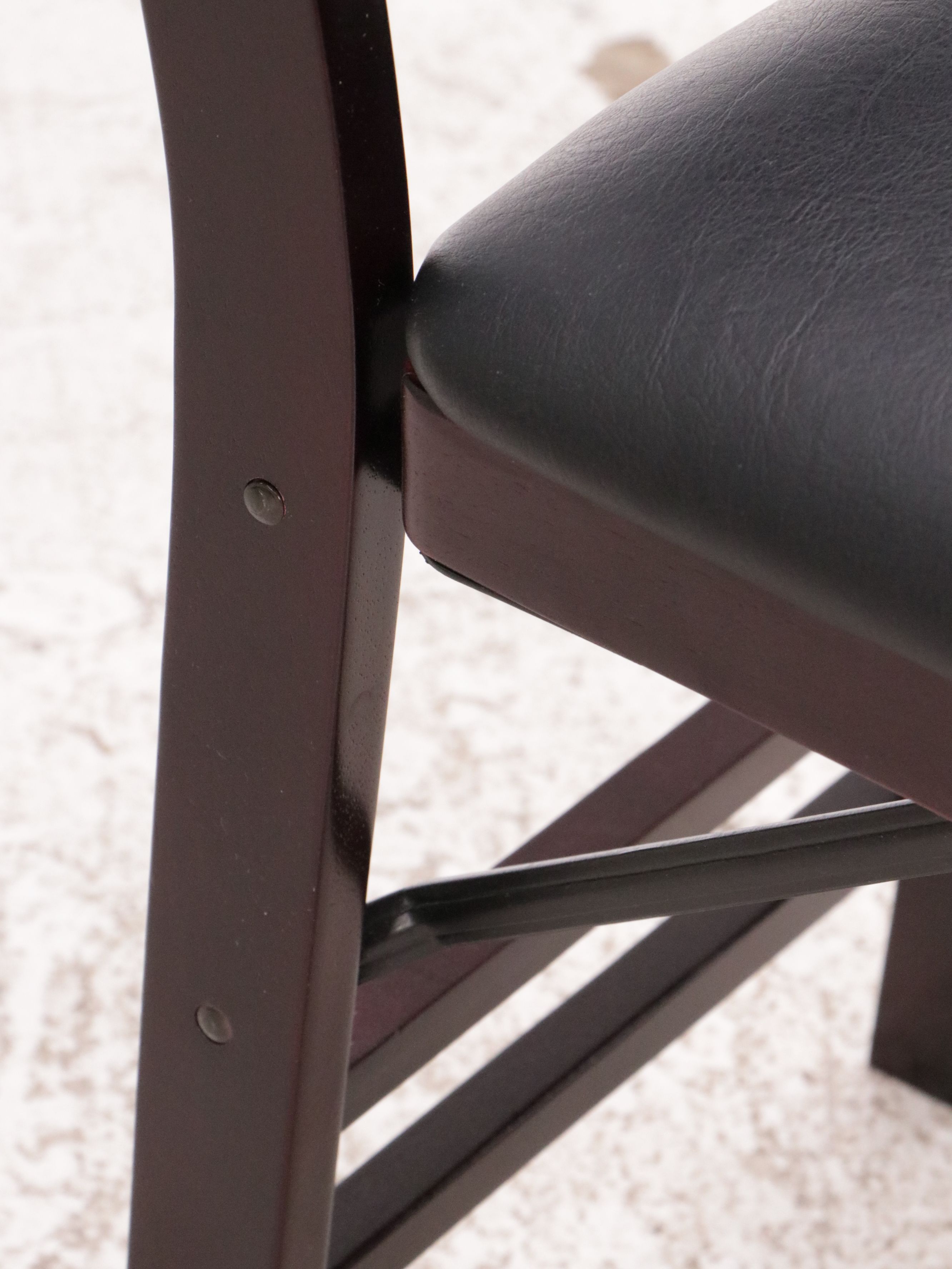 Set of Thirteen Cosco Wood and Vinyl Folding Chairs