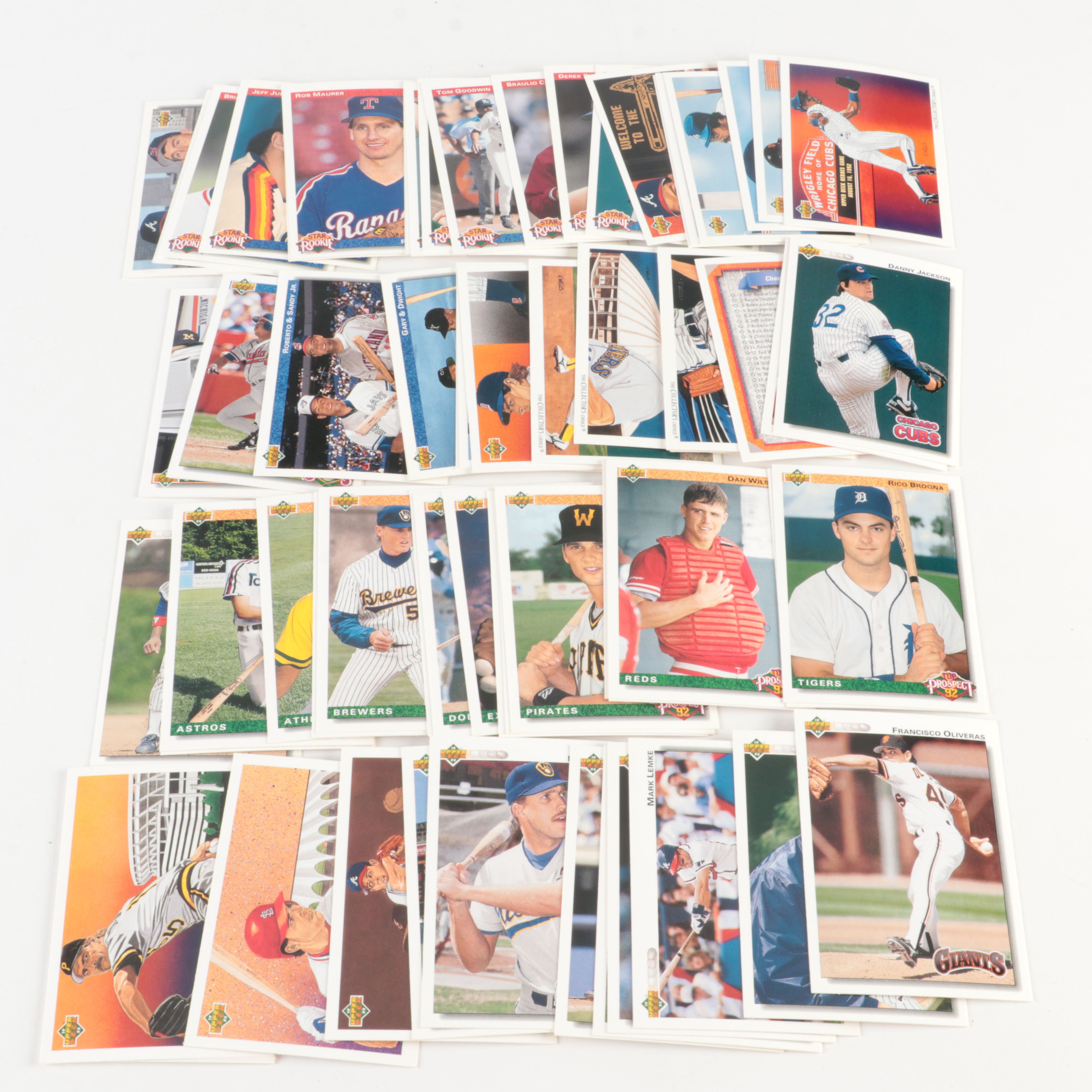 Four Baseball Card Sets, Topps, Donruss, Upper Deck
