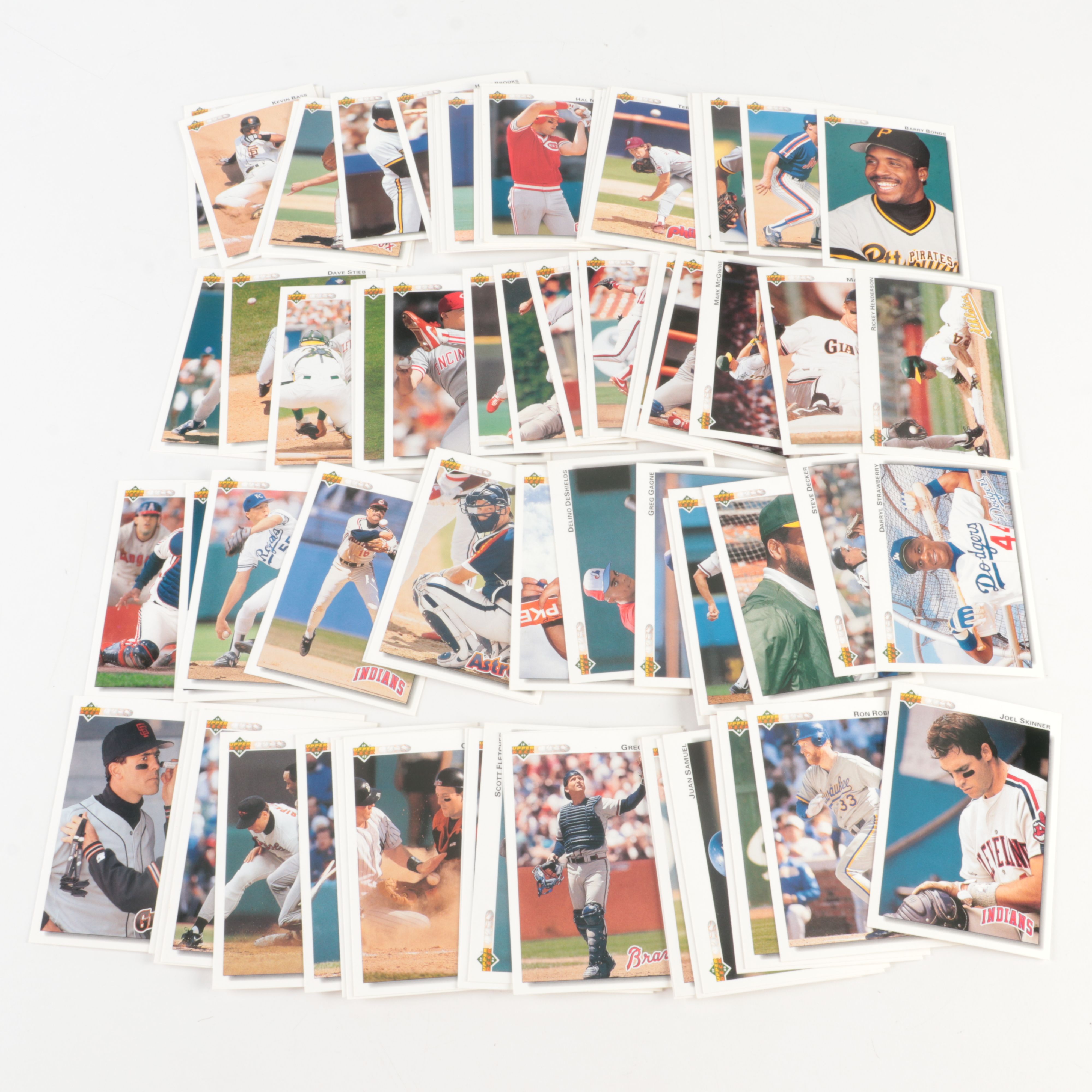 Four Baseball Card Sets, Topps, Donruss, Upper Deck