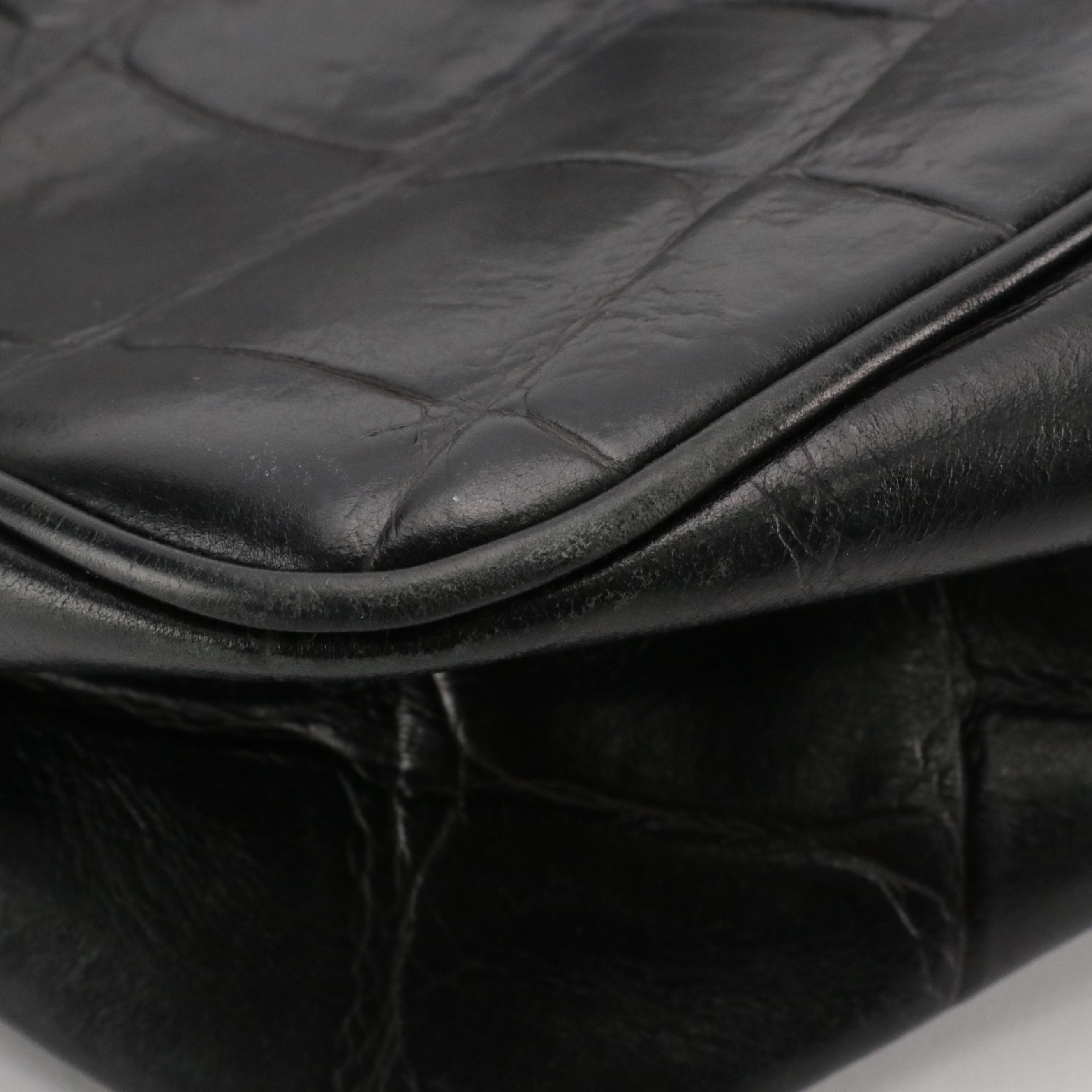 Coach Silver Satin Mini Madison Bag, Dooney & Bourke Croc Embossed Leather Bag