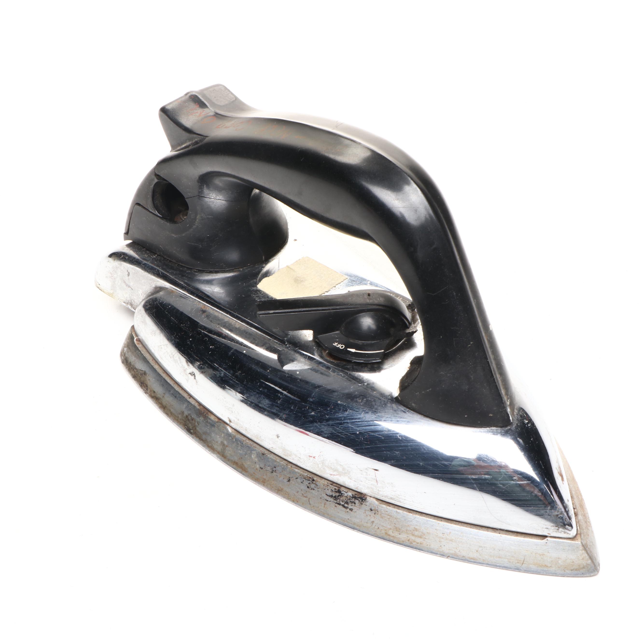 Kwikway, Fostoria, Dominican, and Other Mid-Century Clothes Irons
