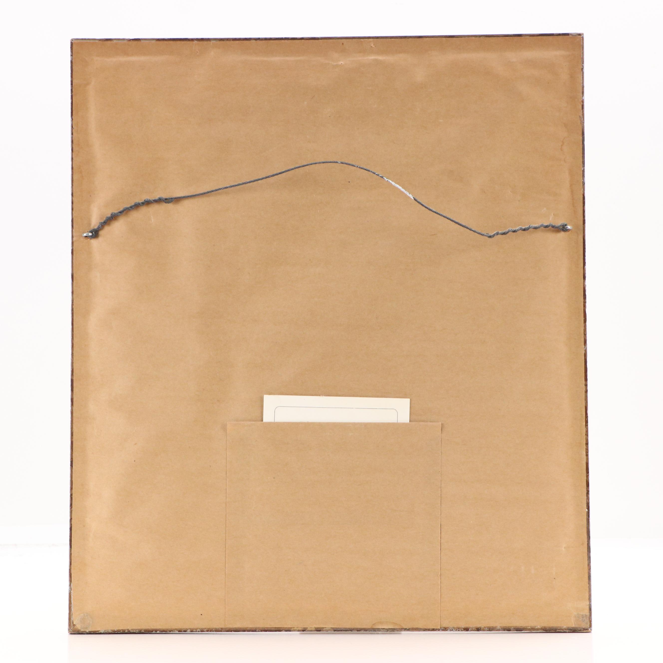 Robert Bateman Offset Lithograph "Winter Song - Chickadees," 1980