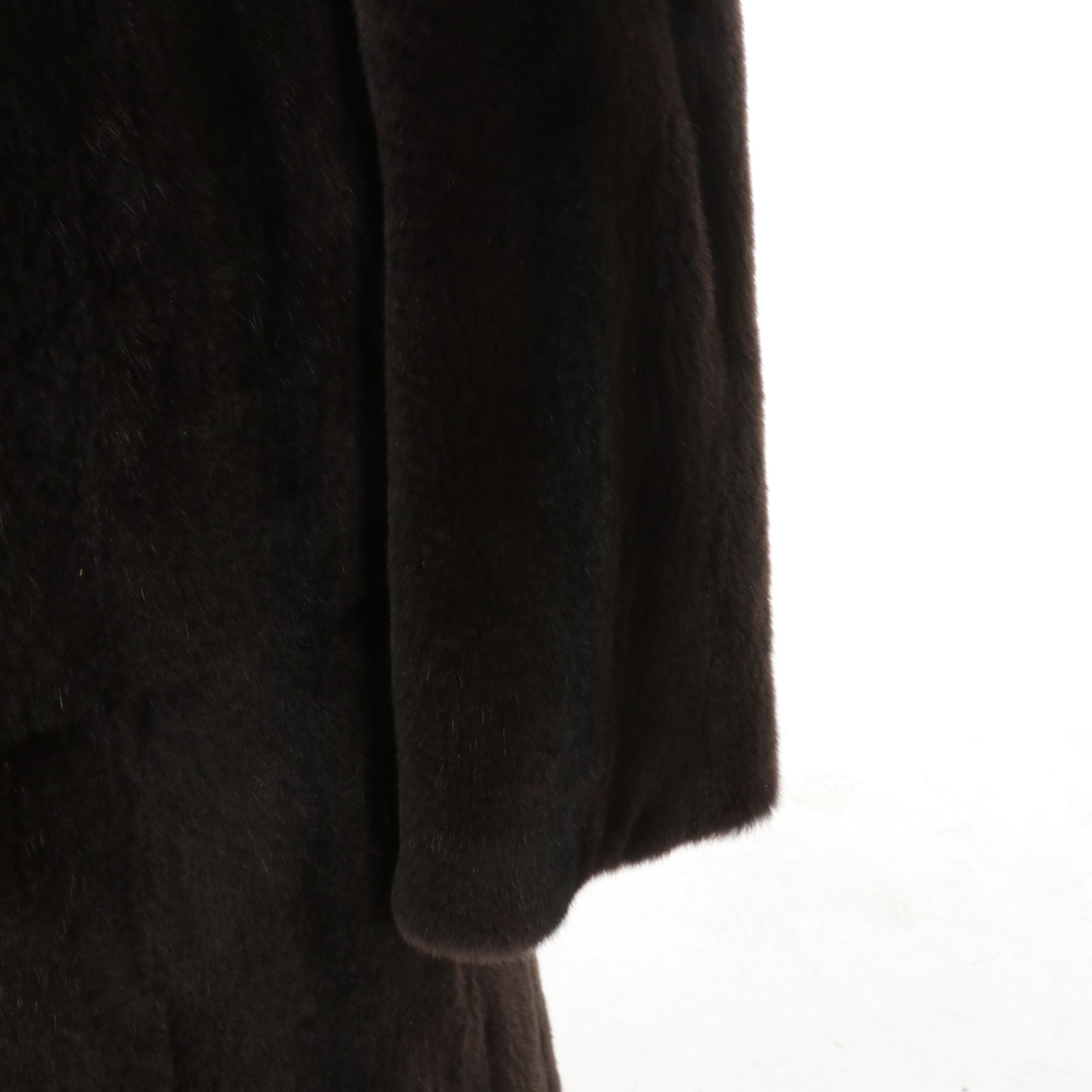 Sheared Mink Fur Reversible Storm Coat