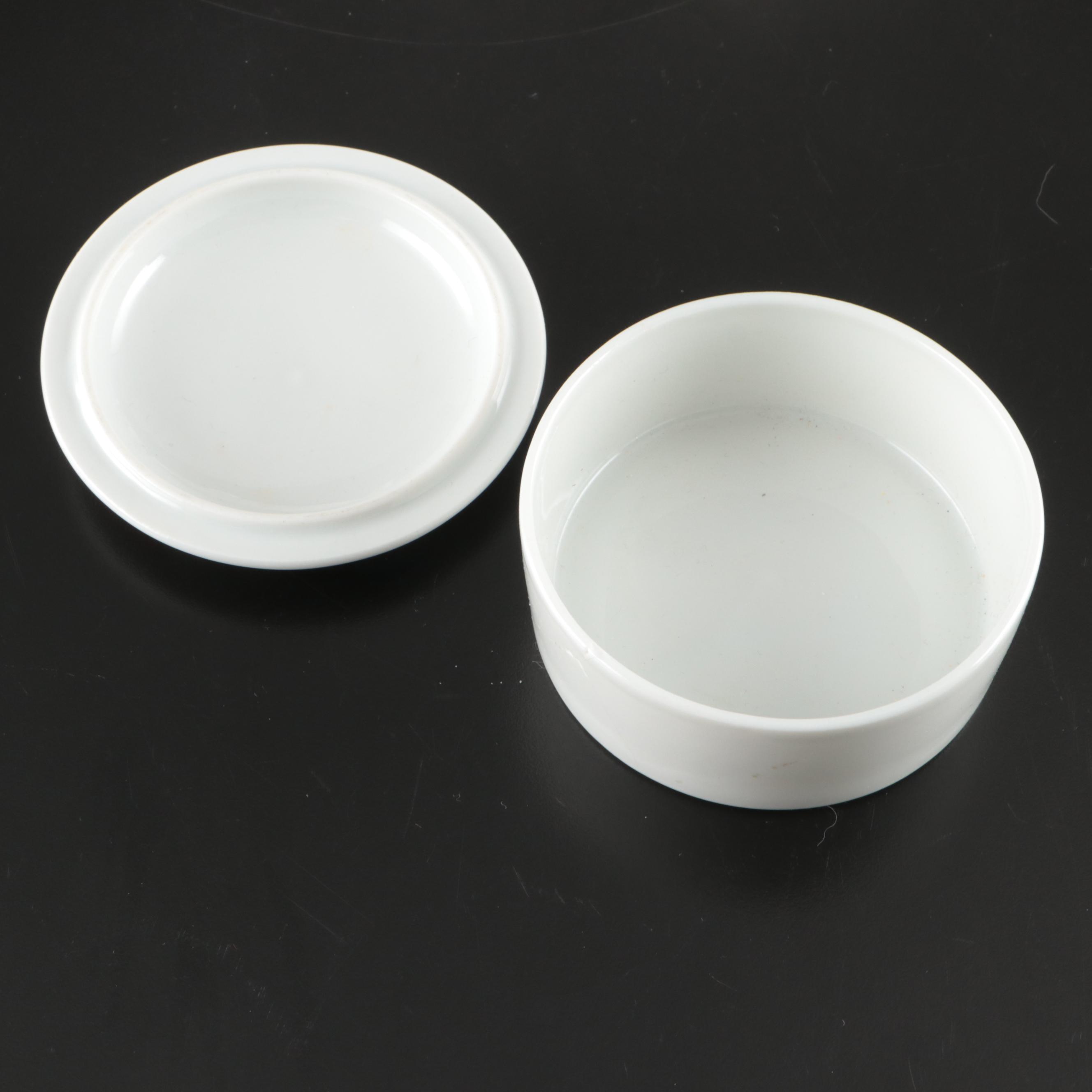 Juliska Portuguese Ceramic Teapot and Other Porcelain Tableware