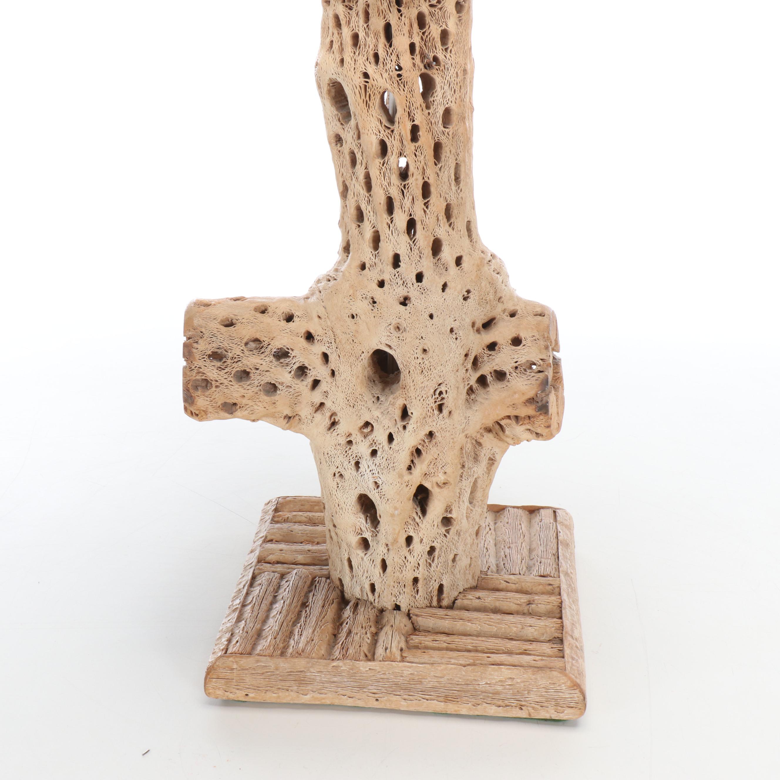 Cholla Cactus Wood Table Lamp and Accent Lamp