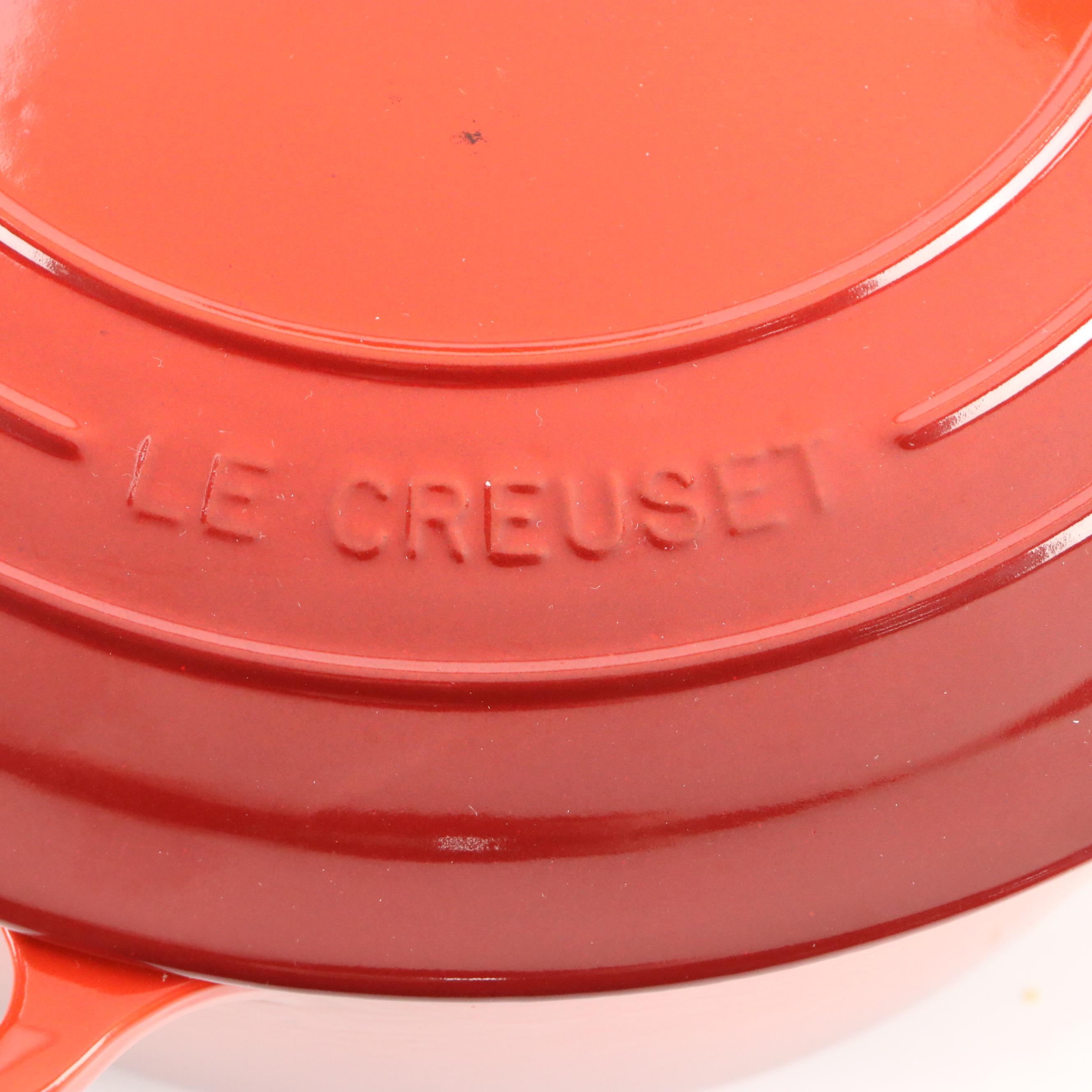 Le Creuset 9 Qt. Enameled Cast Iron Cherry Red Round Casserole