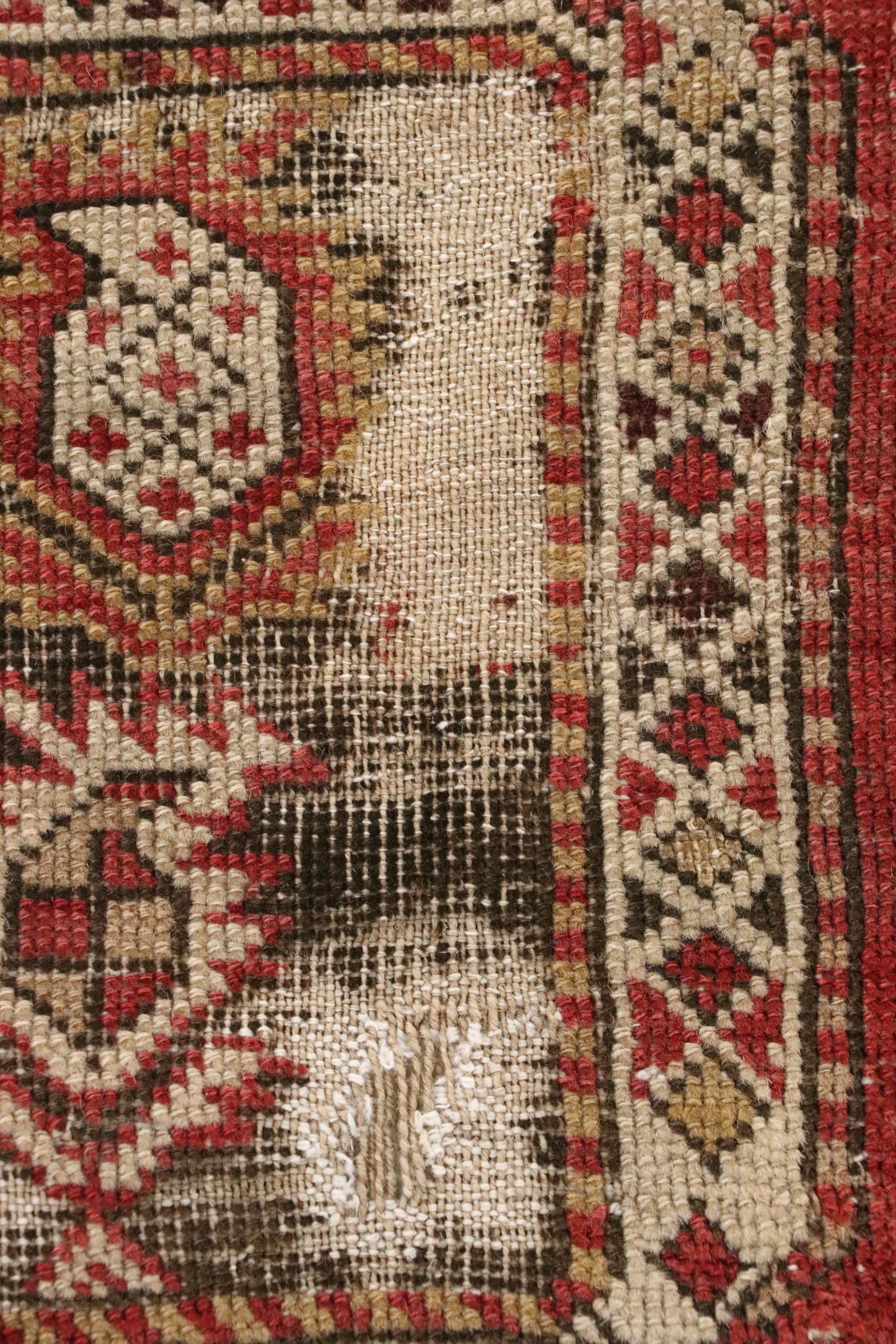 3'7 x 5'11 Hand-Knotted Persian Village Area Rug, Antique