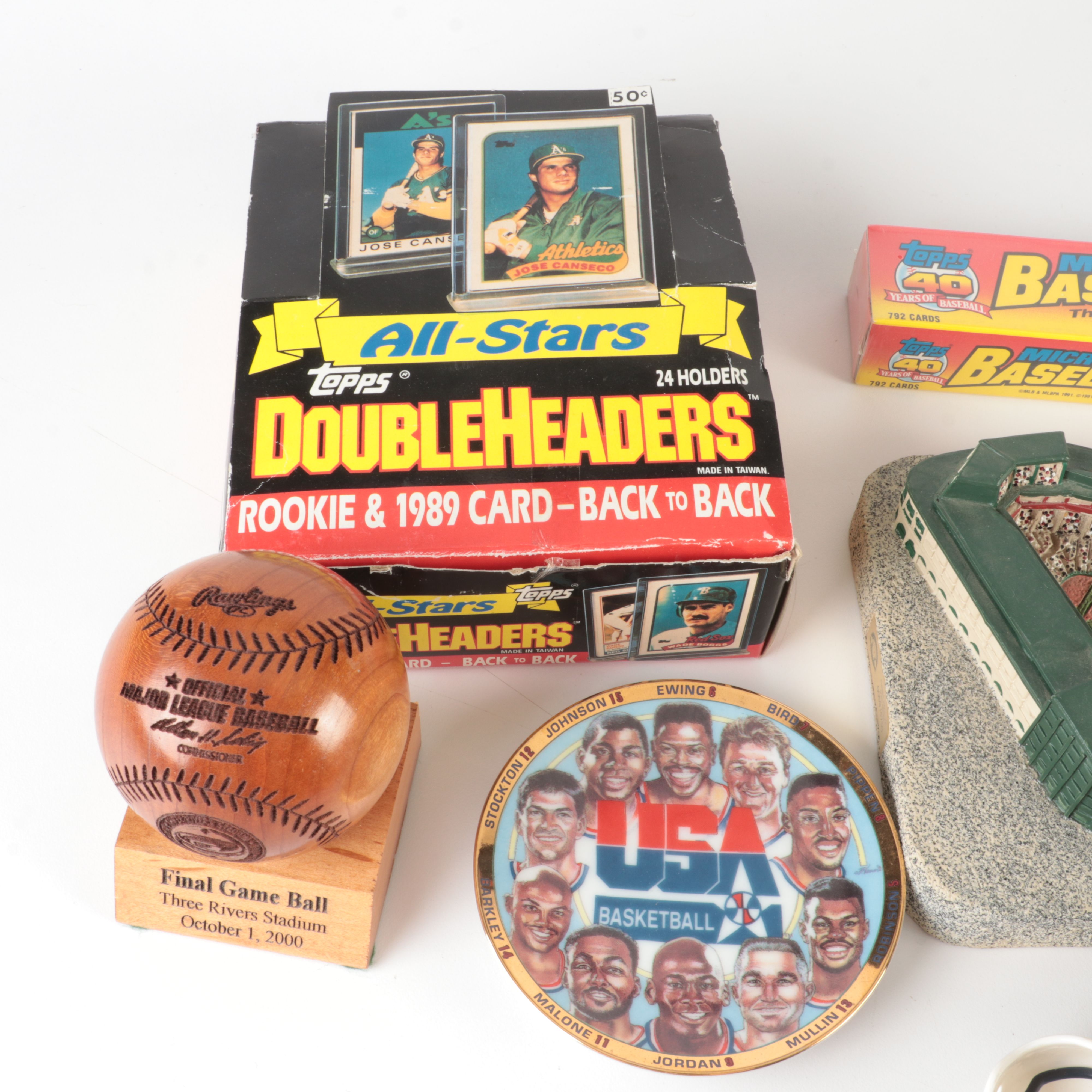 Baseball Cards, Football Souvenirs, Signatures, and More