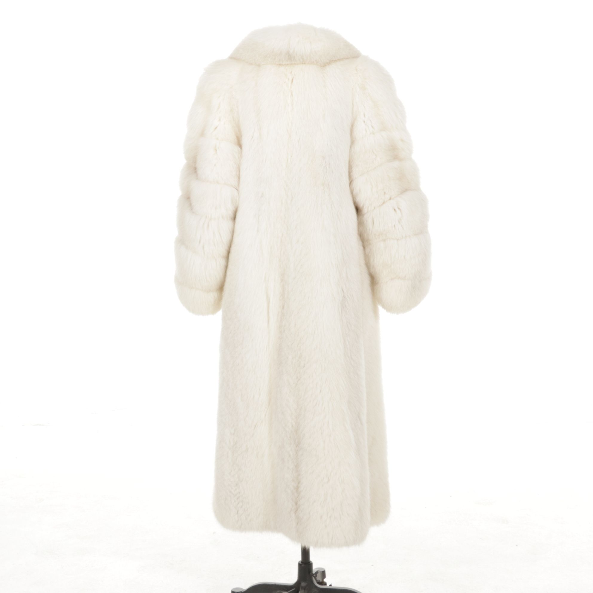 Alaskan Full Skin Fox Fur Feathered Chevron Jacket