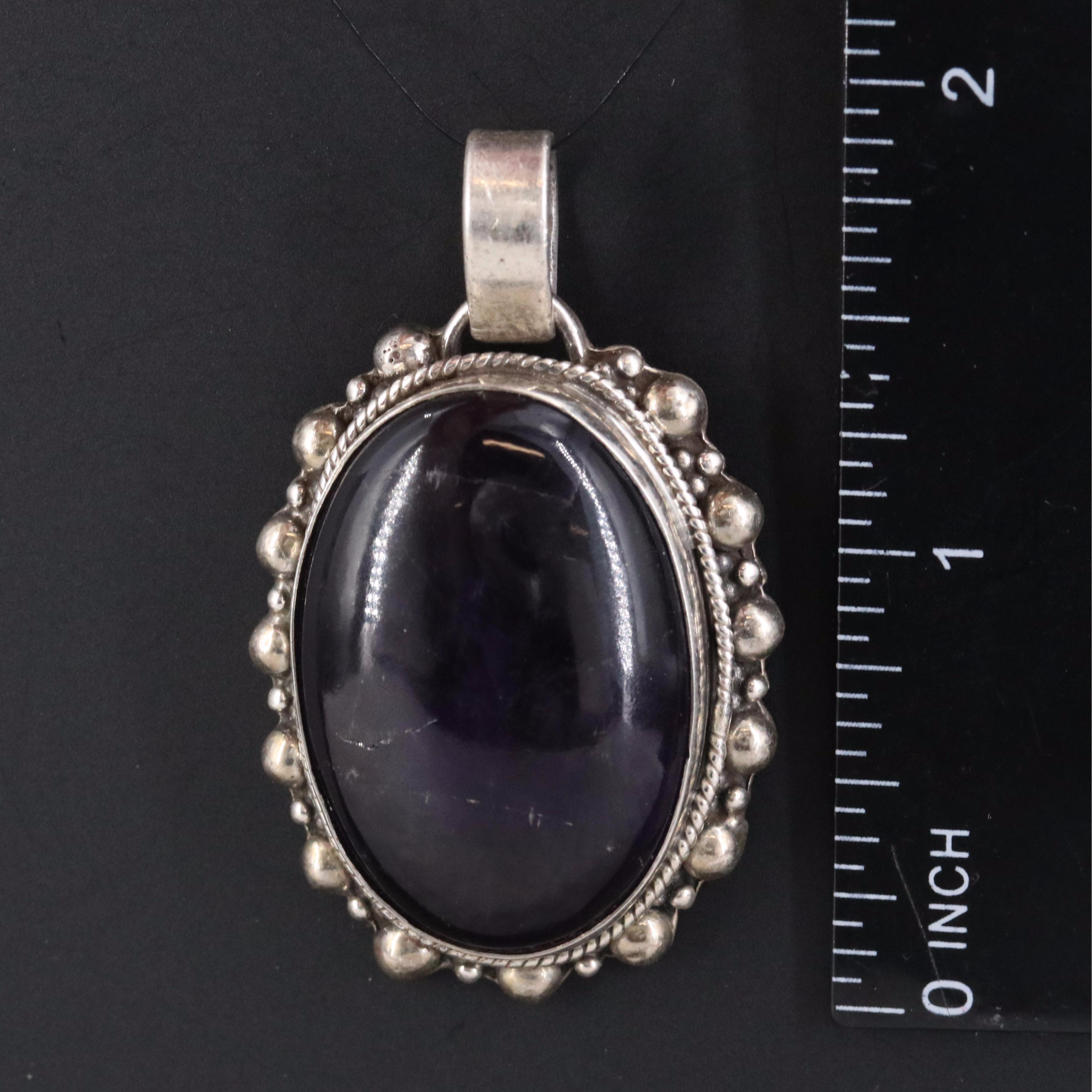 Sterling Amethyst Pendant