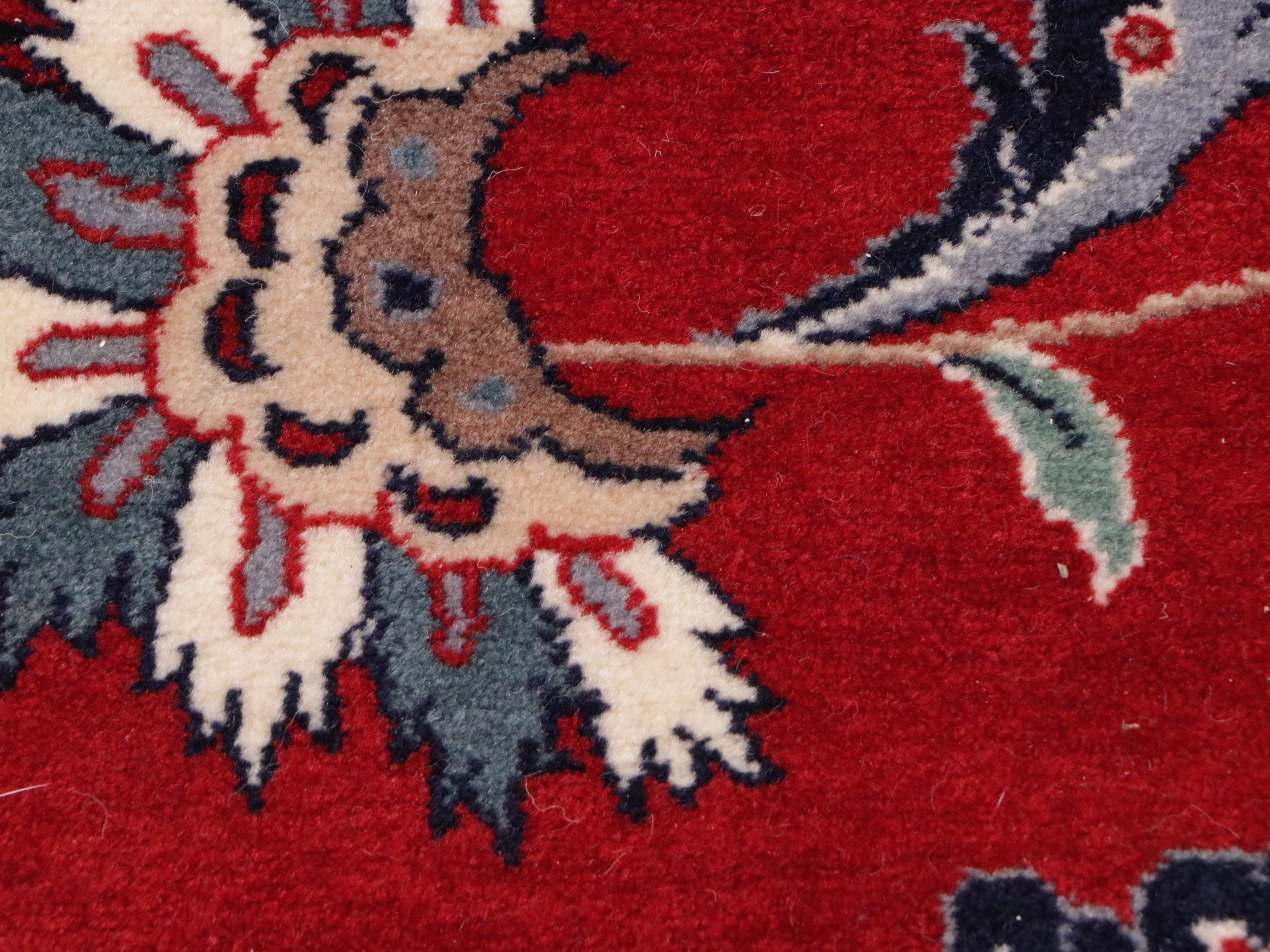 12'2 x 19'2 Hand-Knotted Signed Persian Tabriz Room Sized Rug