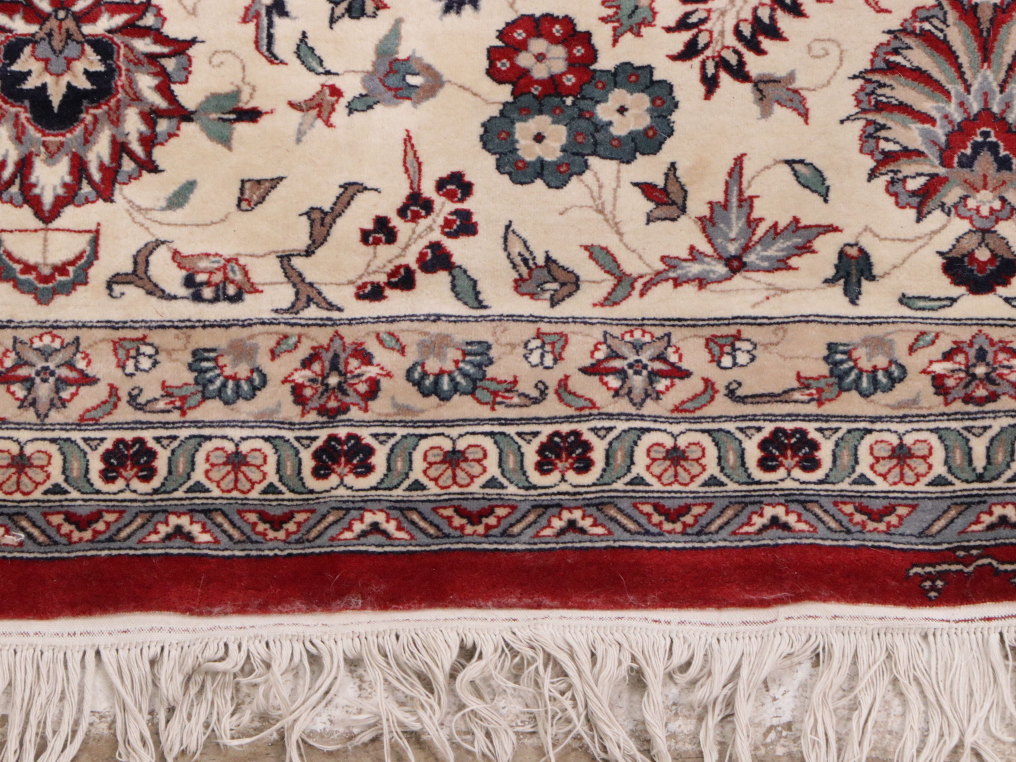 12'2 x 19'2 Hand-Knotted Signed Persian Tabriz Room Sized Rug