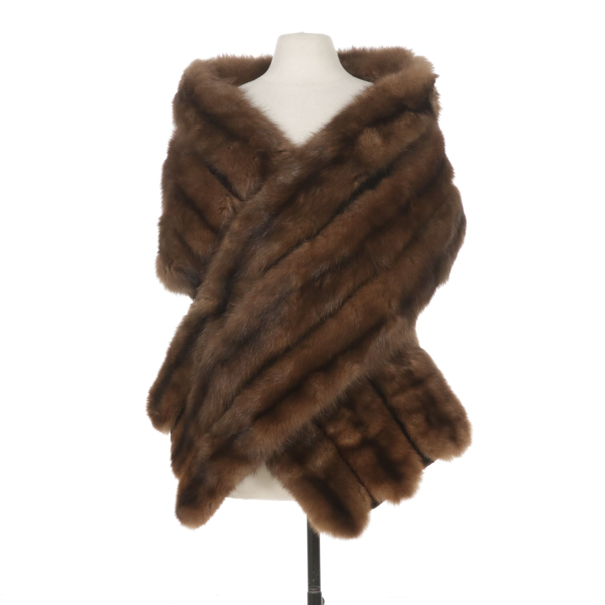 Russian Sable Fur Wrap Stole by I. Magnin