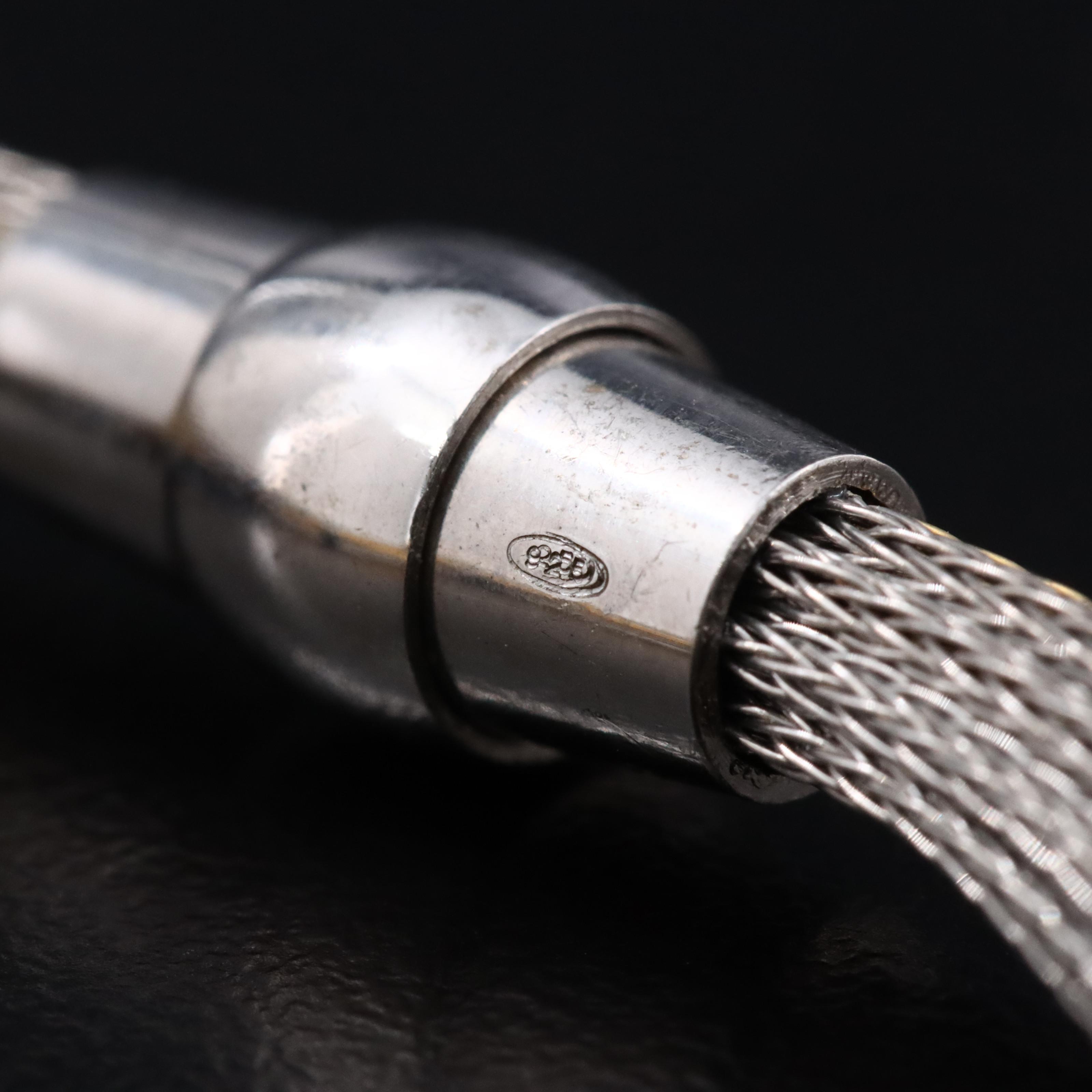 Sterling Faux Pearl Bracelet