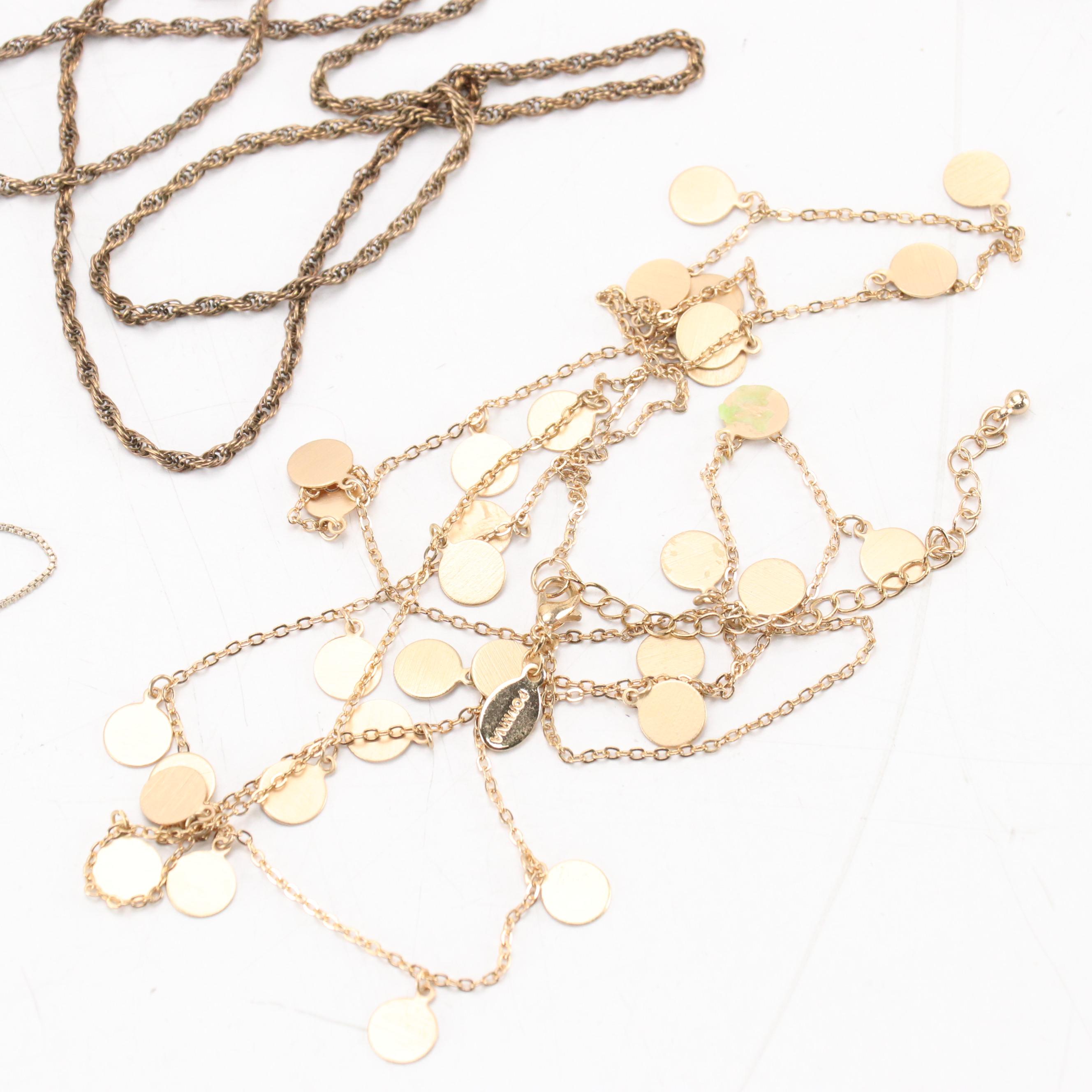 Assorted Accessories Including Necklaces, Brooches, Belt Buckles, Pendants, More