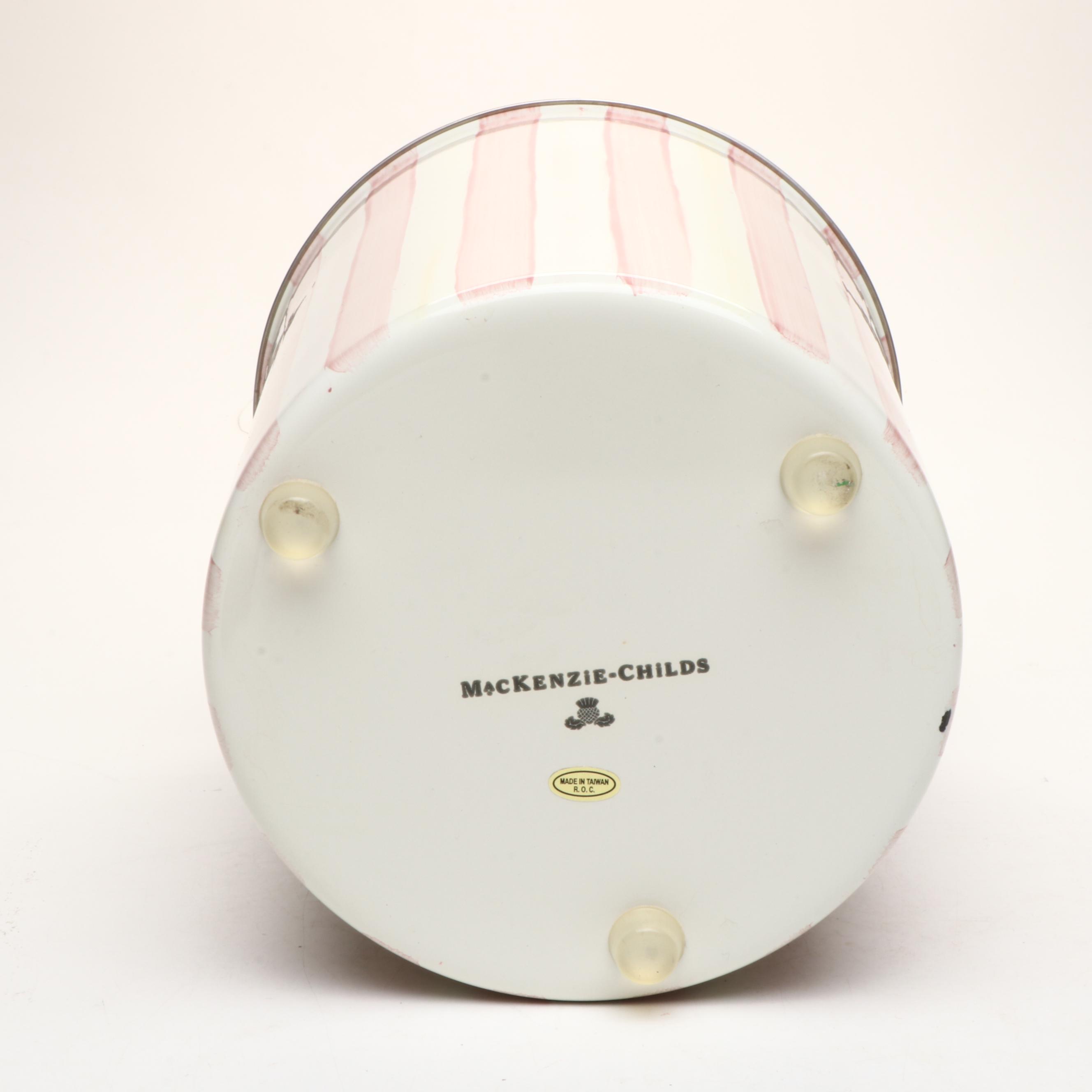 MacKenzie-Childs "Bathing Hut" Enameled Metal Bathroom Accessories