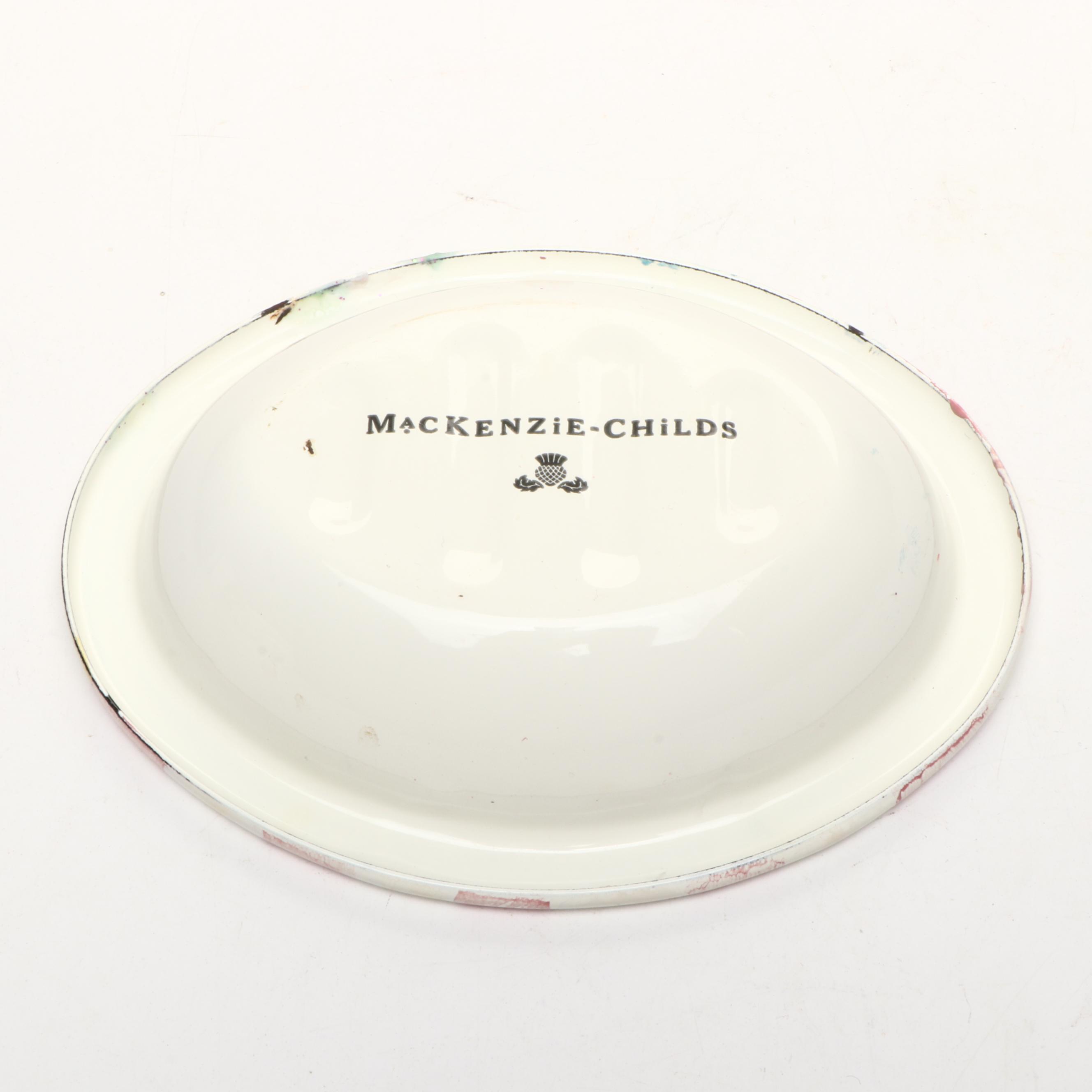 MacKenzie-Childs "Bathing Hut" Enameled Metal Bathroom Accessories