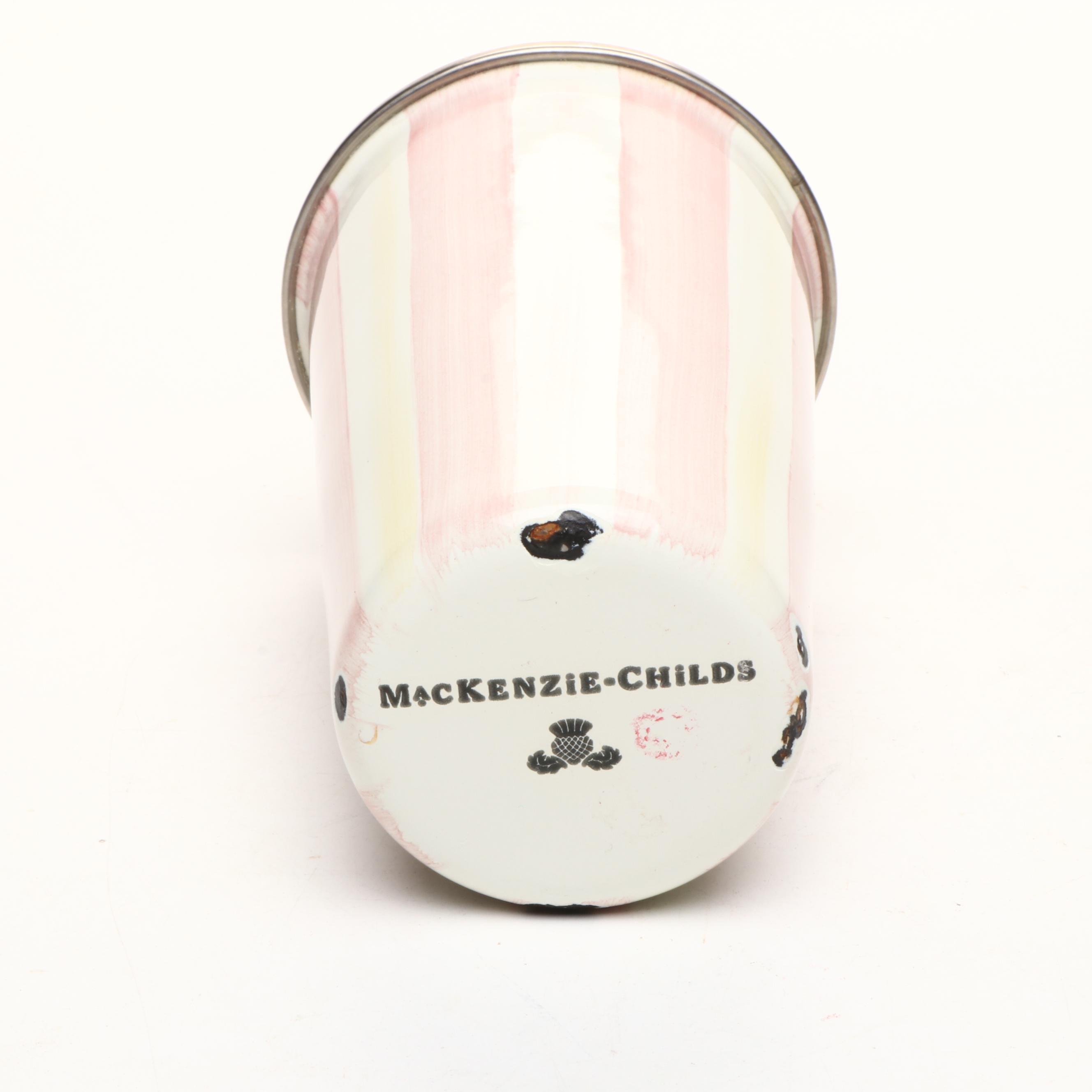 MacKenzie-Childs "Bathing Hut" Enameled Metal Bathroom Accessories