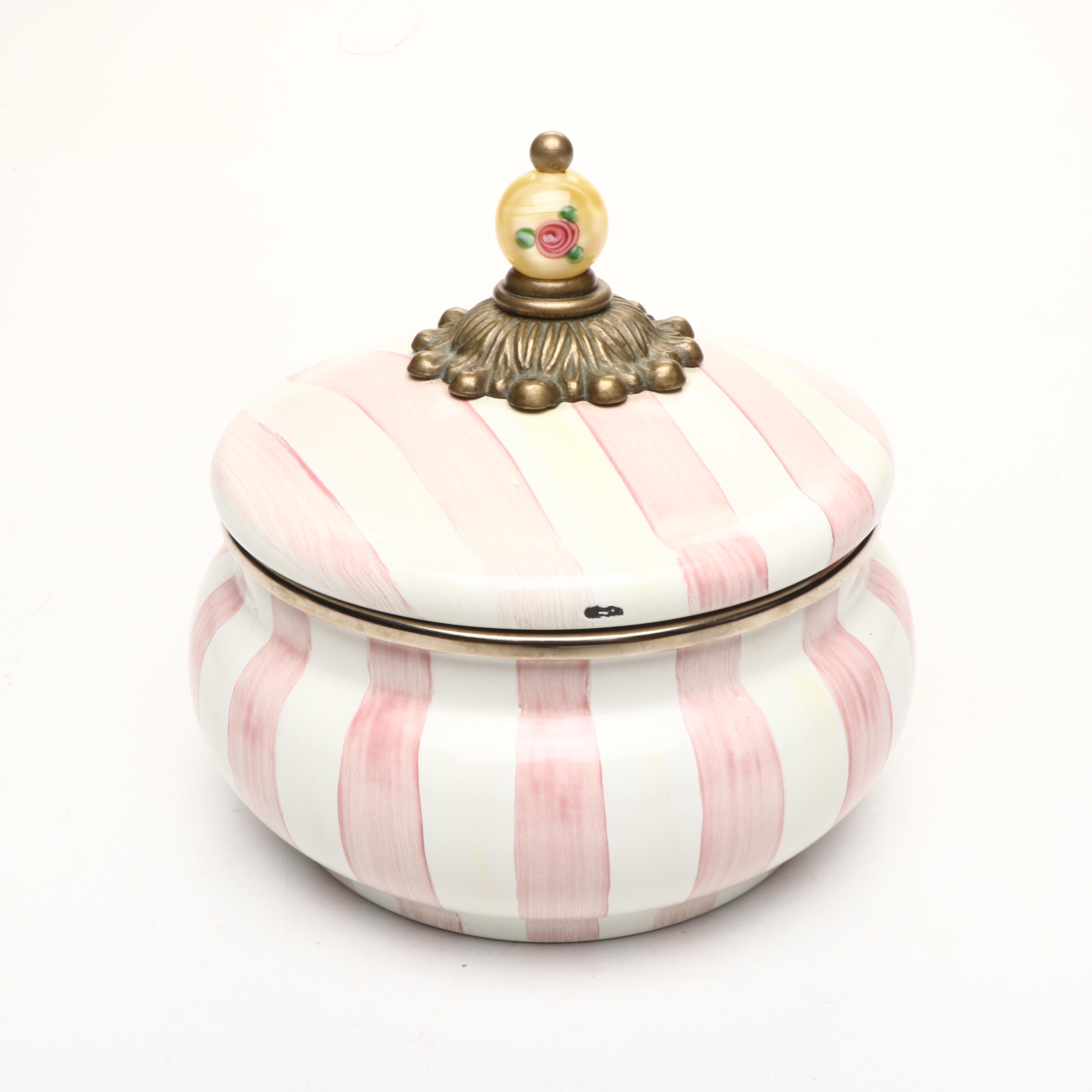 MacKenzie-Childs "Bathing Hut" Enameled Metal Bathroom Accessories