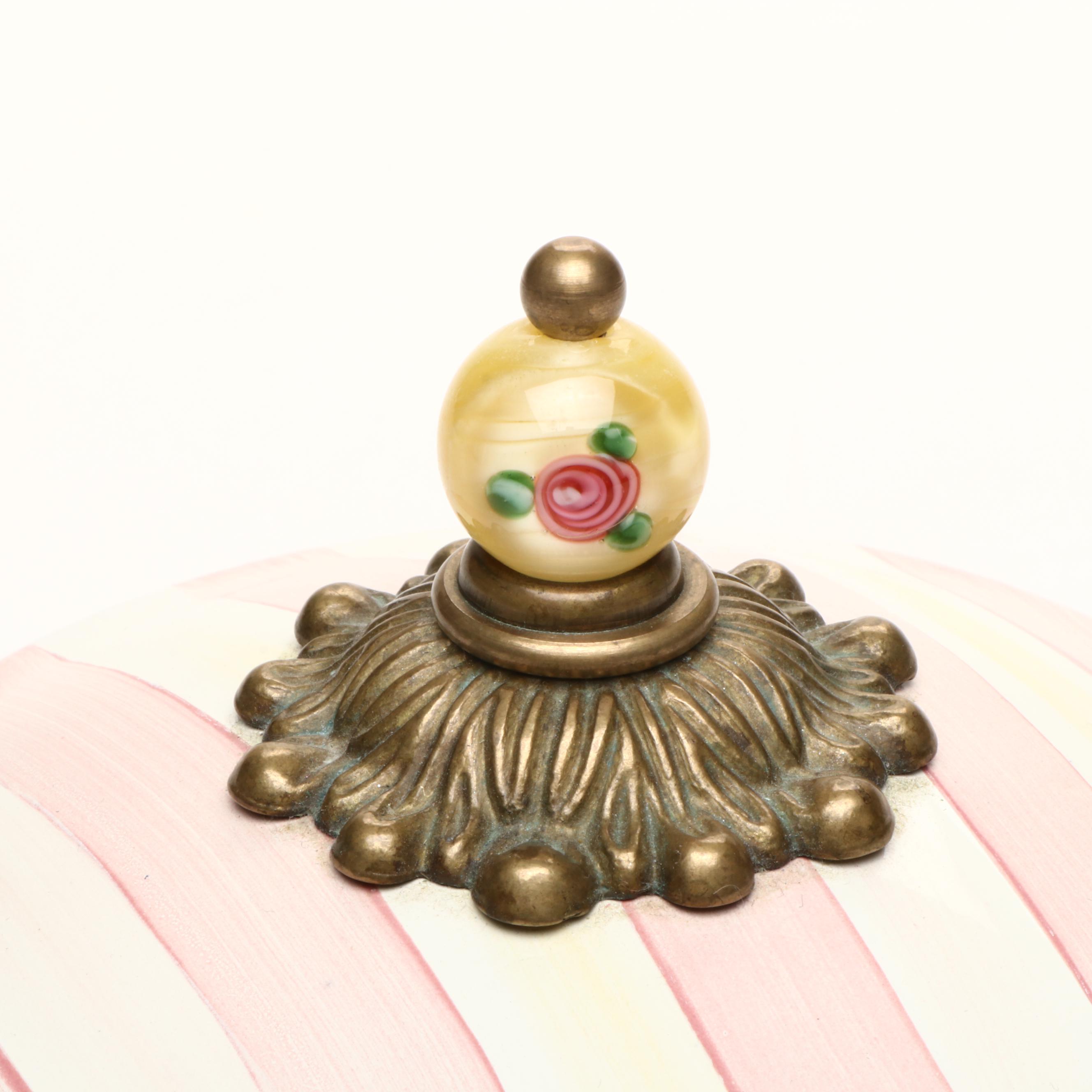 MacKenzie-Childs "Bathing Hut" Enameled Metal Bathroom Accessories