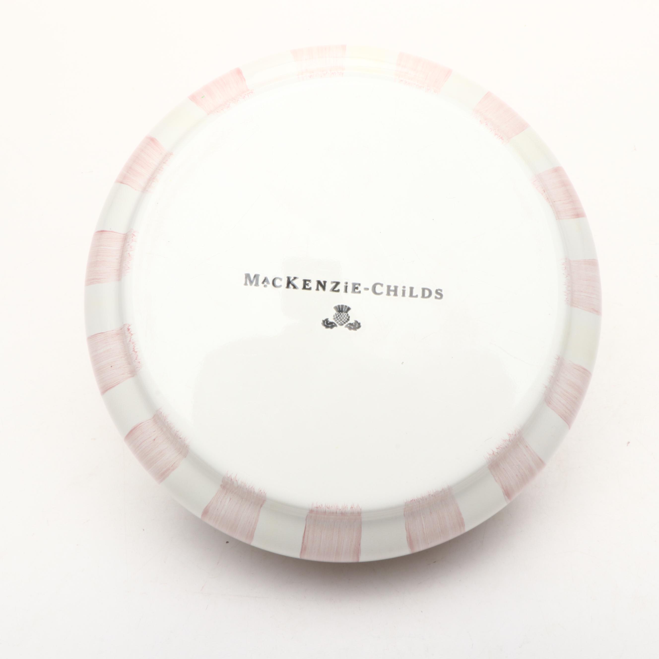 MacKenzie-Childs "Bathing Hut" Enameled Metal Bathroom Accessories