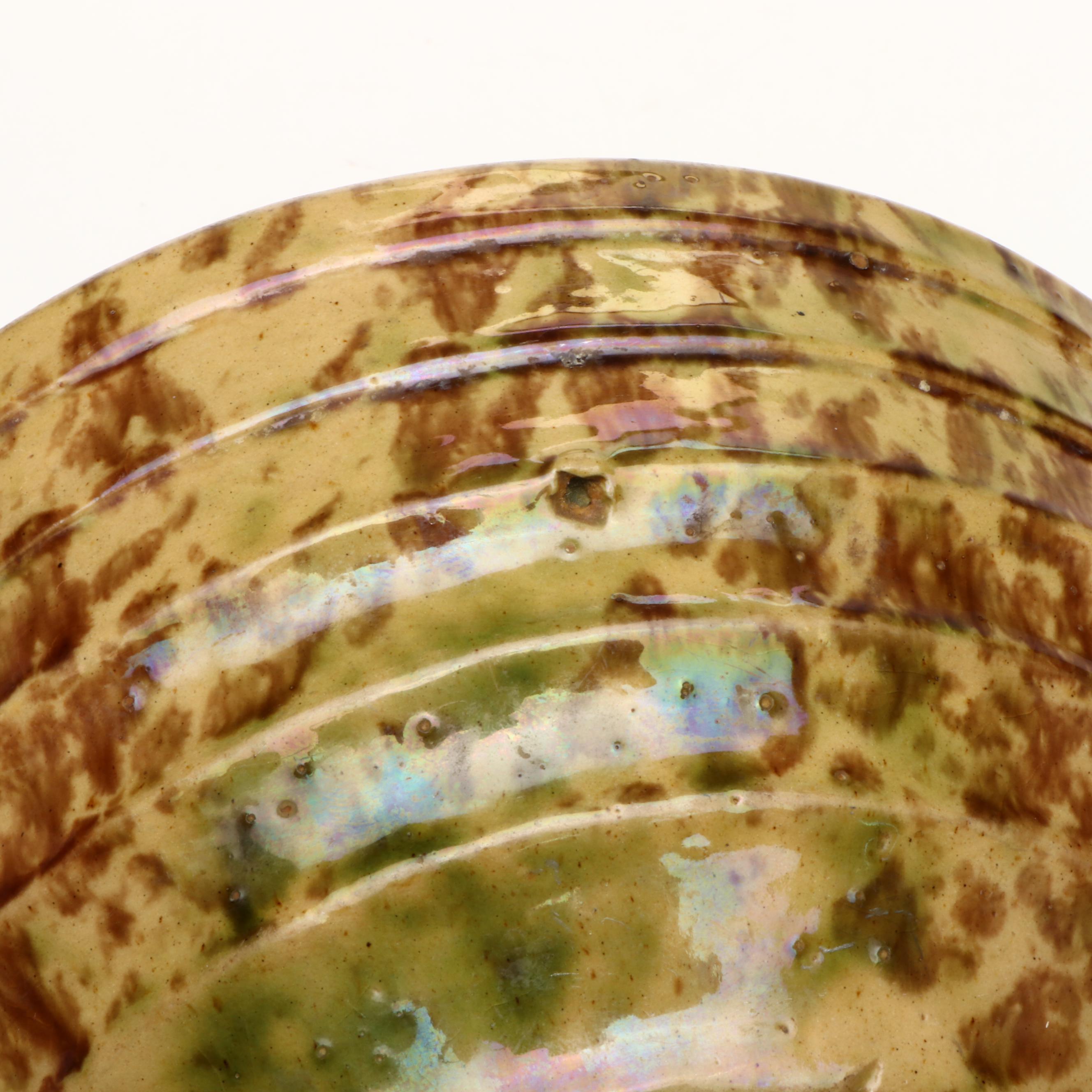 Morton Pottery Stoneware Bowl with Pyrex and Other Mixing Bowls