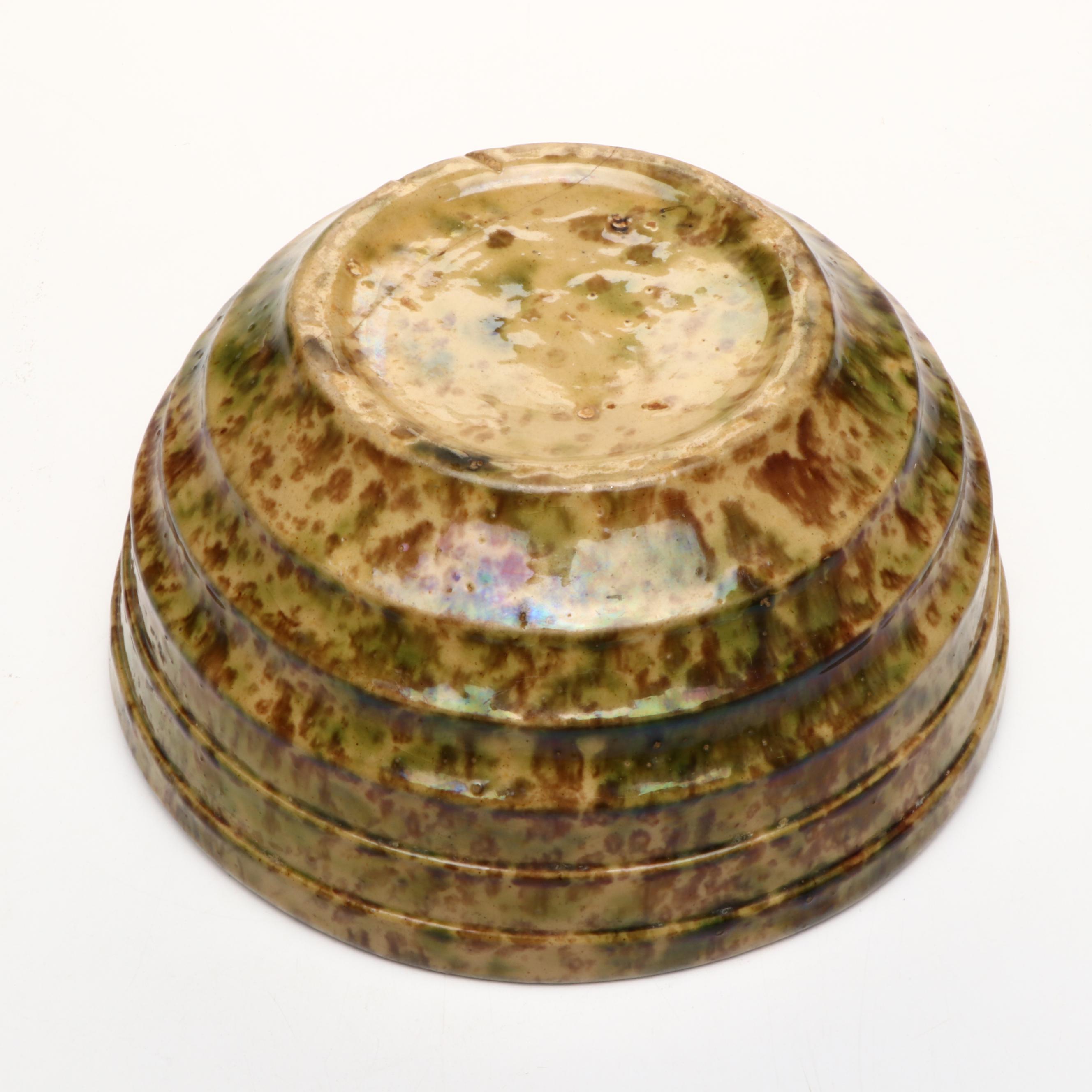 Morton Pottery Stoneware Bowl with Pyrex and Other Mixing Bowls