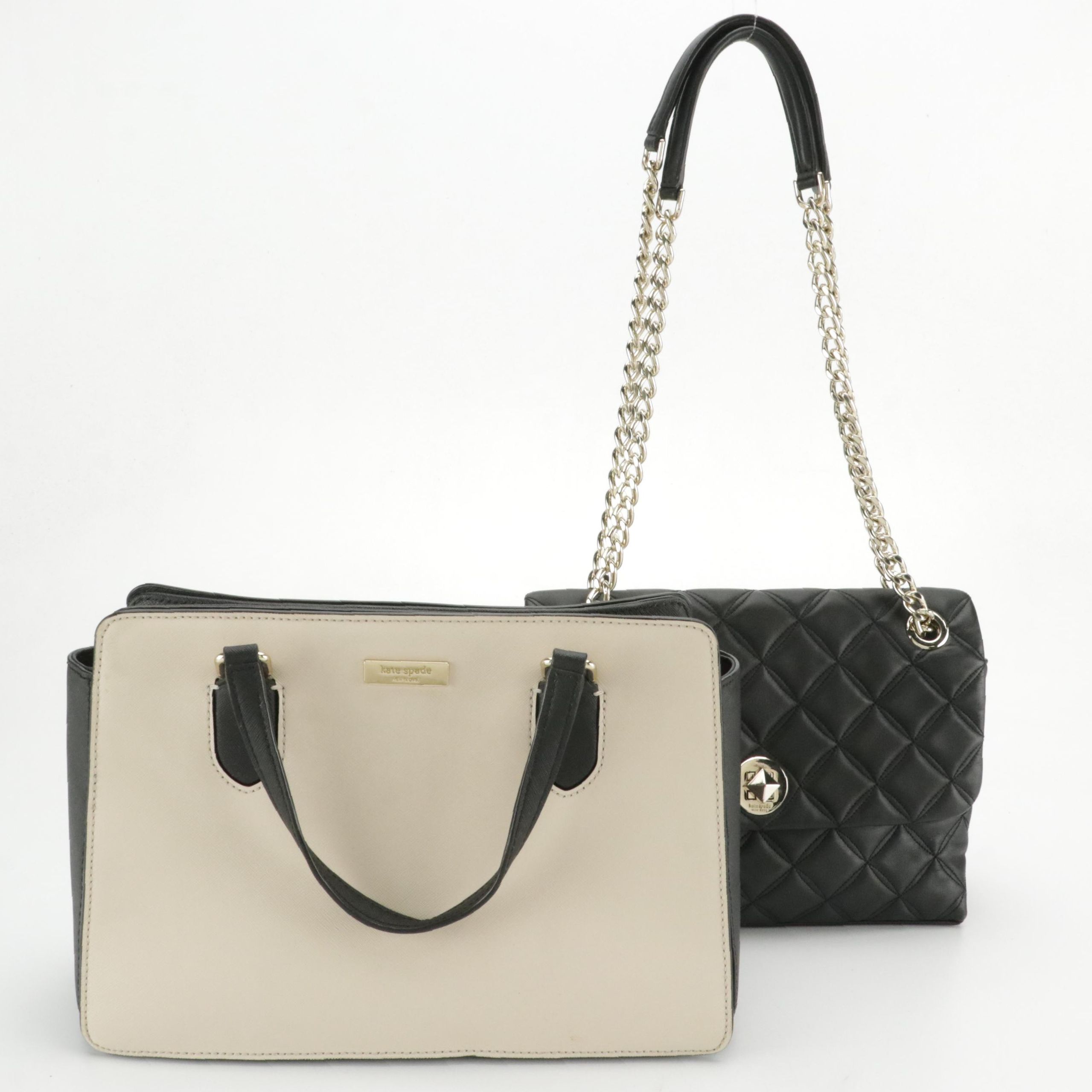 Kate Spade Laurel Way Reese Leather Two-Way Bag & Natalia Flap Shoulder Bag