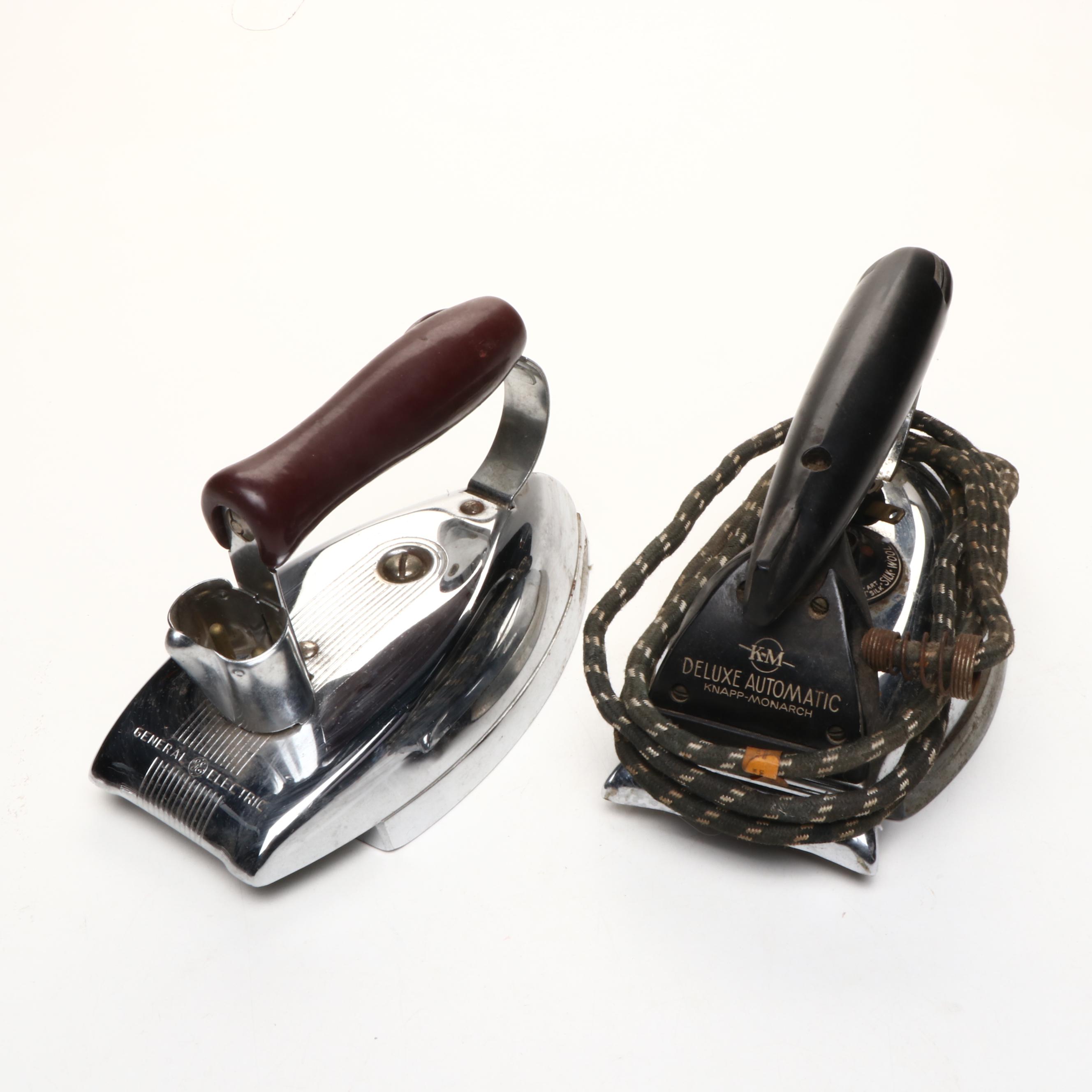 General Electric, Fostoria, and Other Mid-Century Clothes Irons